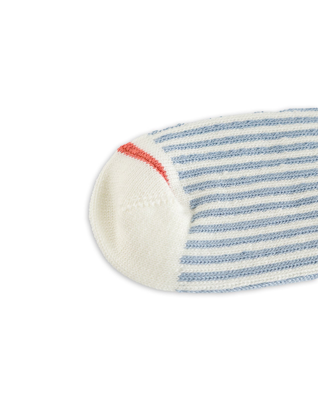 RoToTo Vertical Stripe Socks - White/Light Blue - Standard & Strange