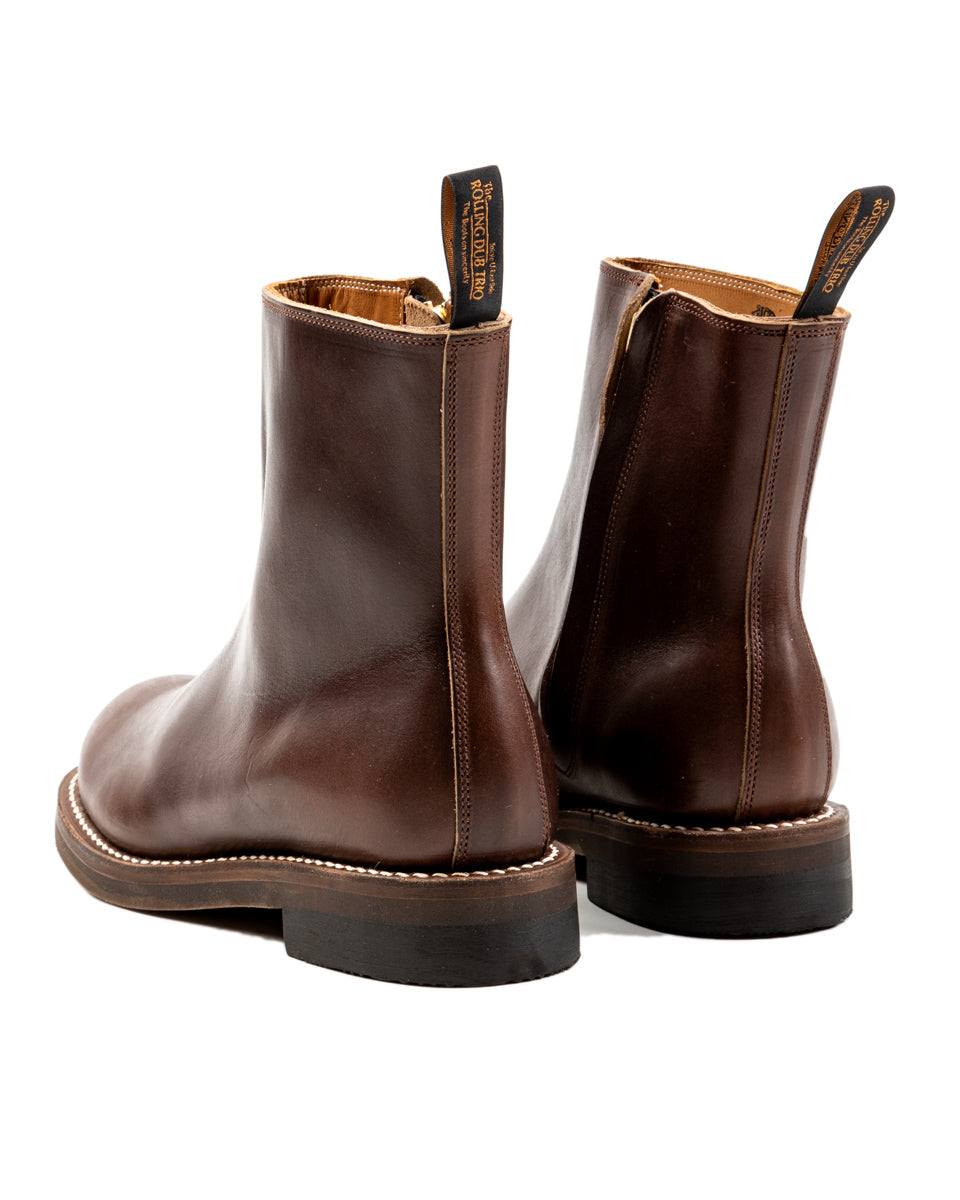 Rolling Dub Trio Casper Side Zip Boot - Brown CXL - Standard & Strange