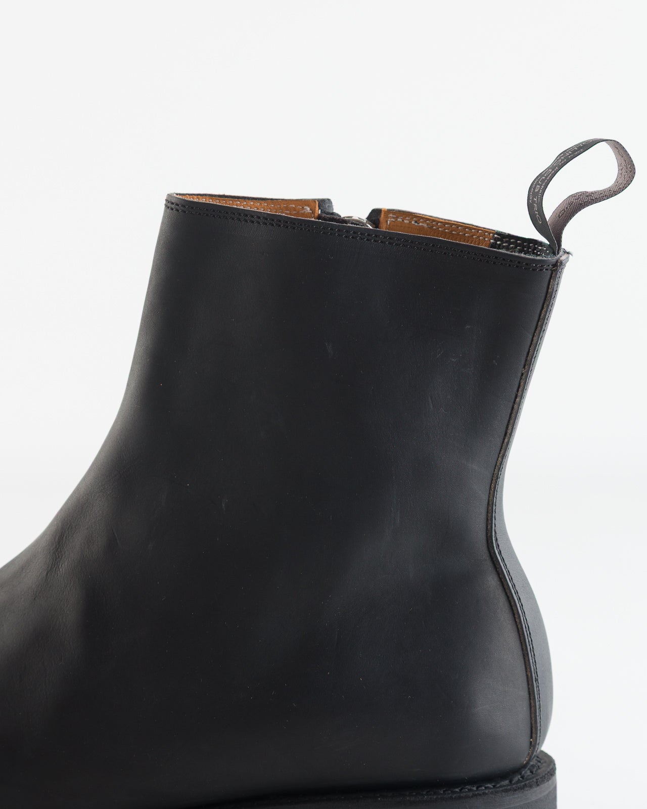 Rolling Dub Trio Casper Side Zip Boot - Black Guidi Calf - Standard & Strange