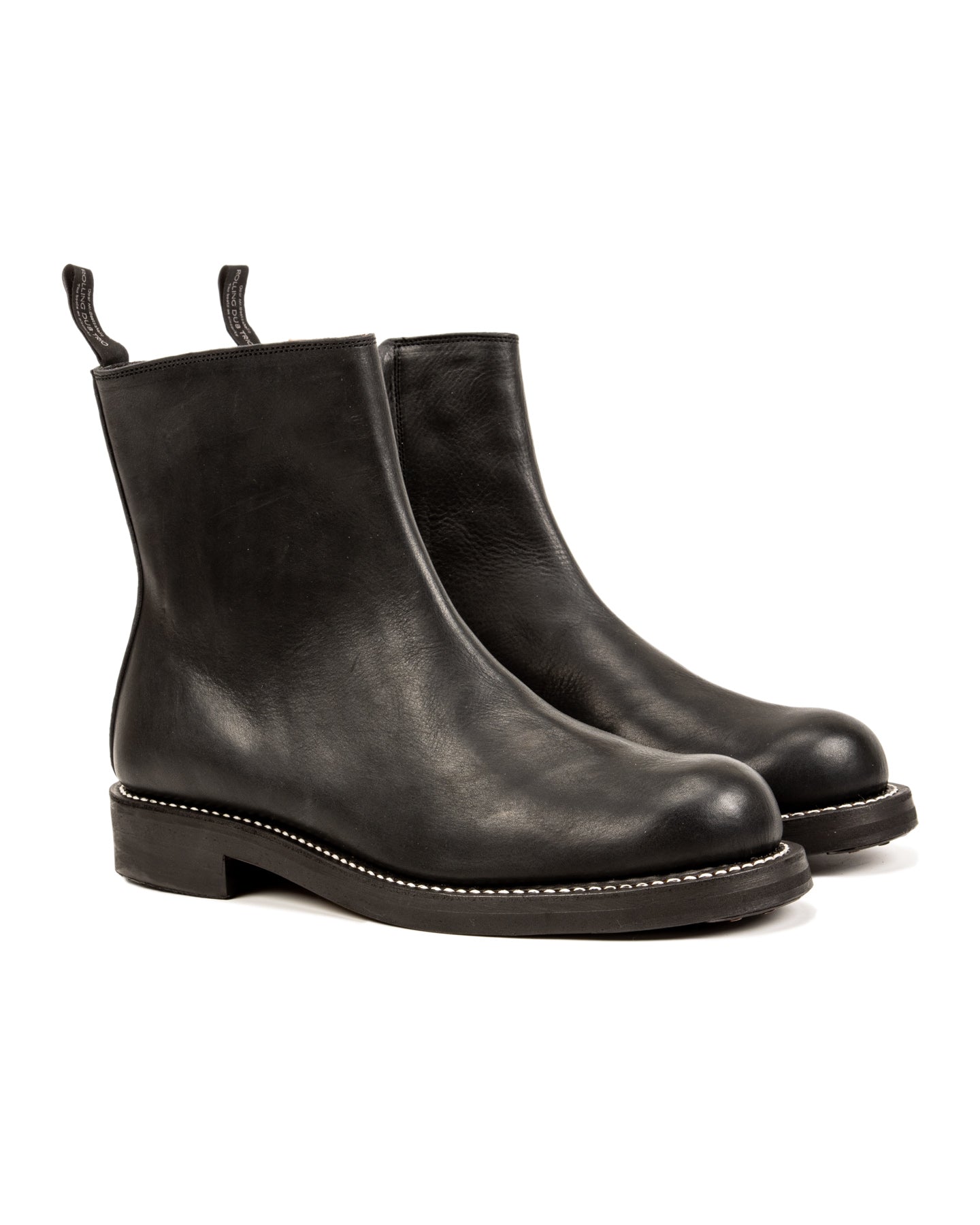 Casper Side Zip Boot - Black Kobe Shrink – Standard & Strange