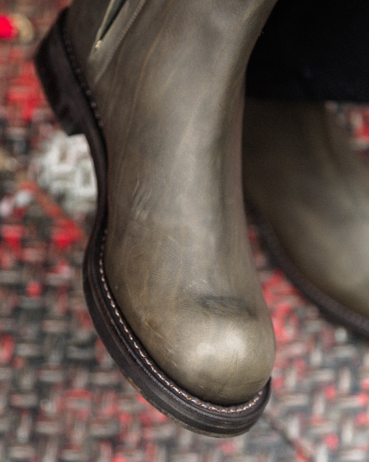 Rolling Dub Trio Casper Side Zip Boot - Gray Guidi Calf - Standard & Strange