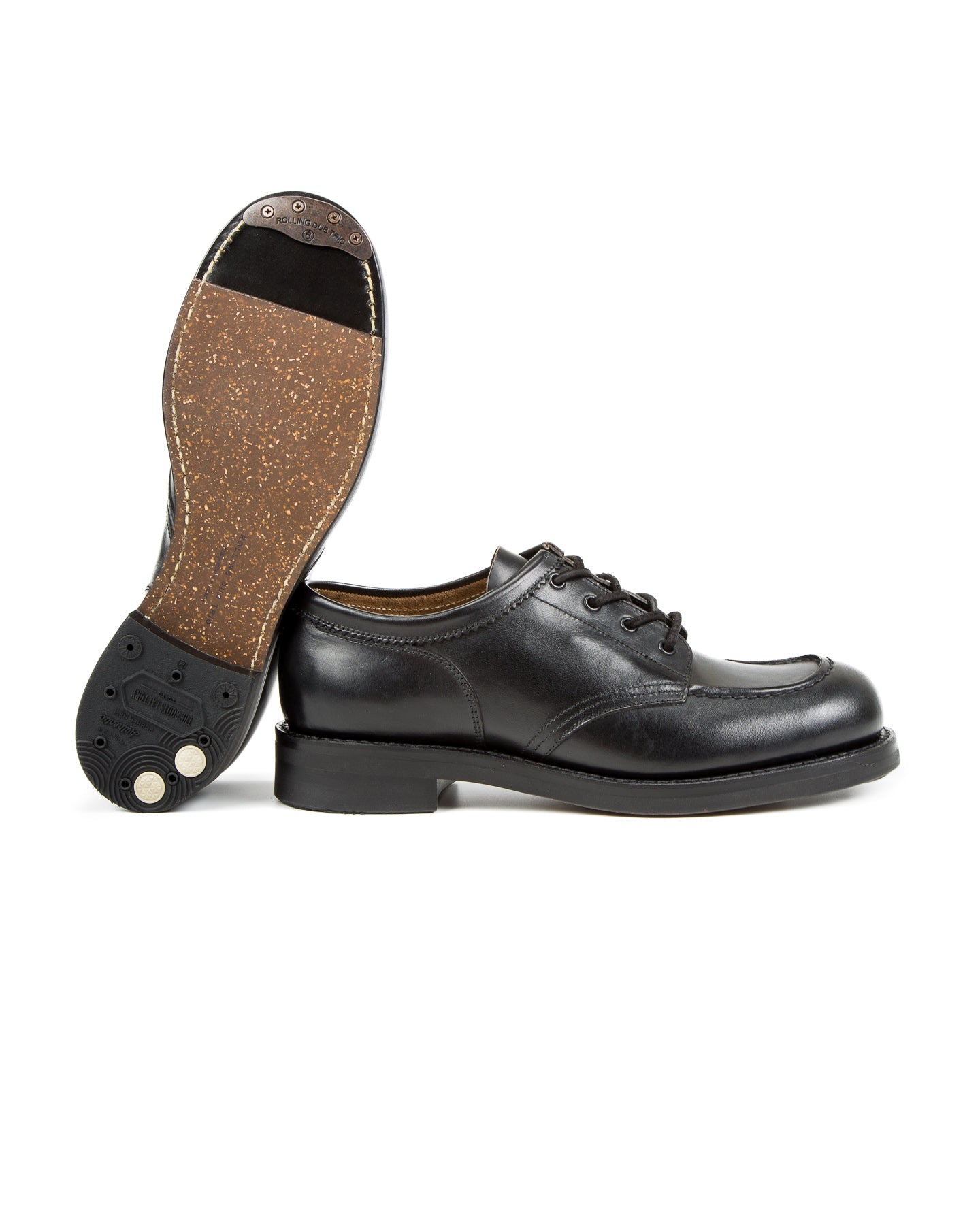 Rolling Dub Trio Coupen Low Moc - All Black Horsehide - Standard & Strange