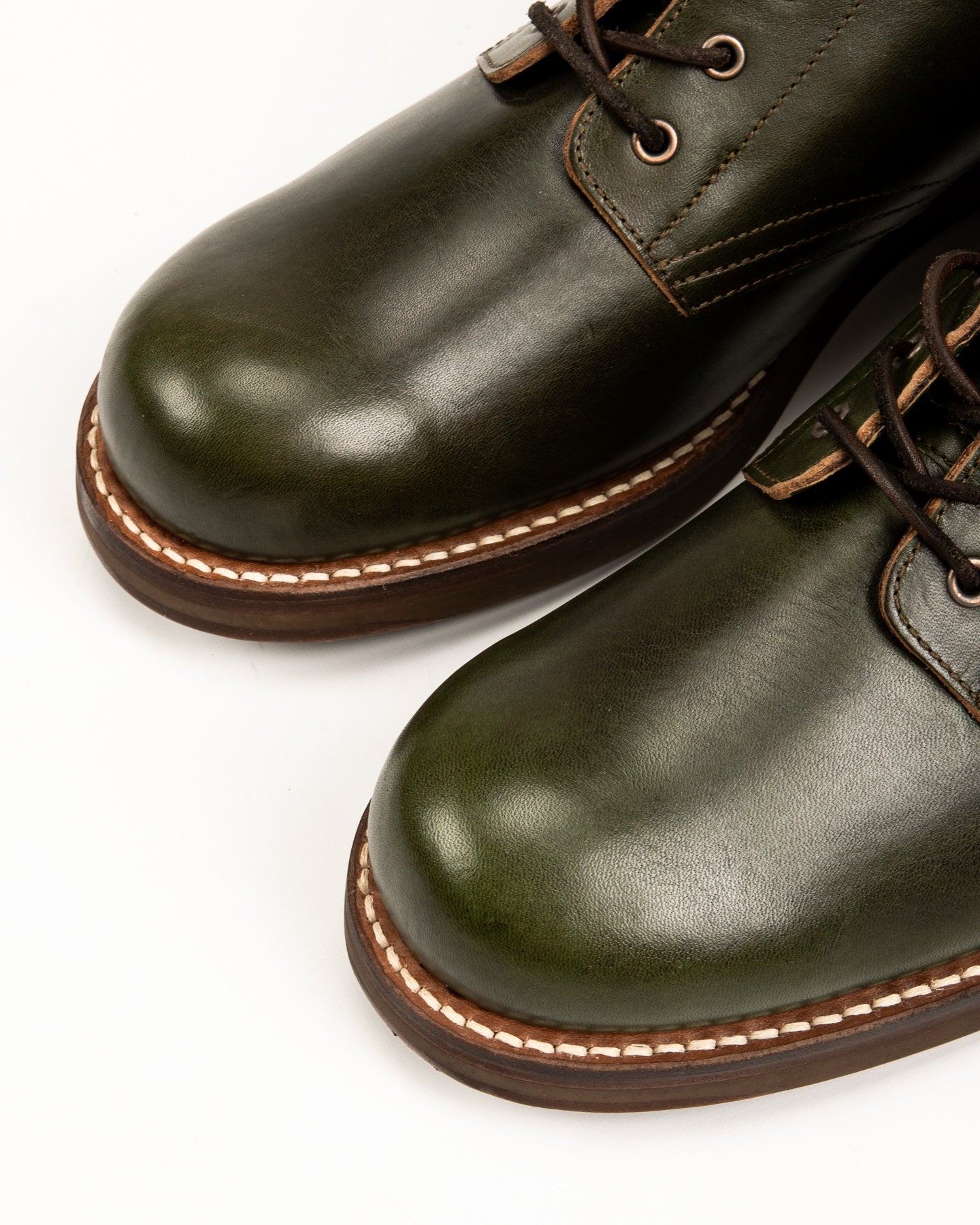 Coupen Mid Cut Boot - Green Horsehide 11