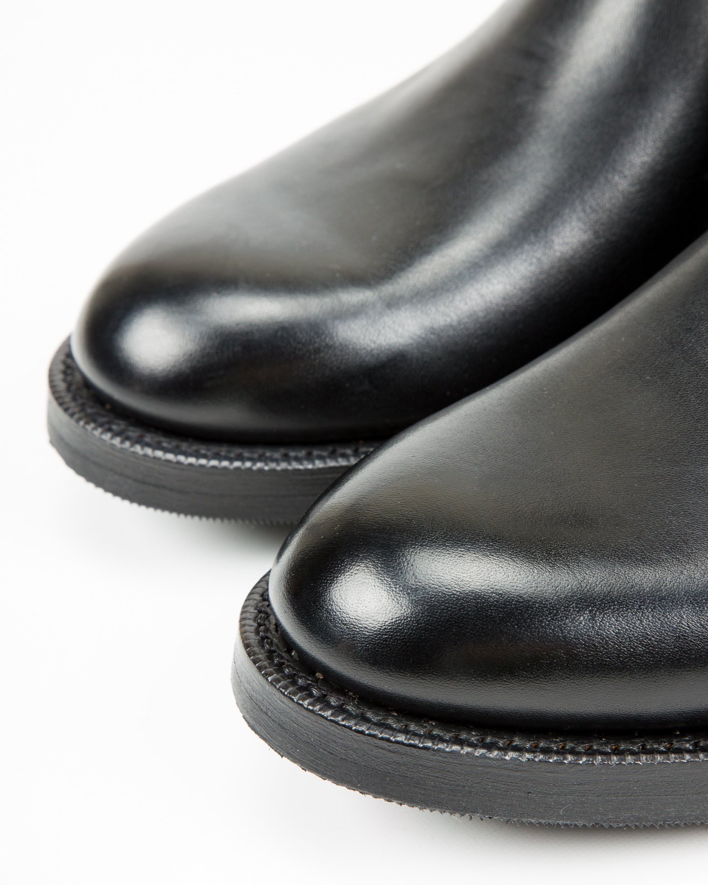 Rolling Dub Trio Gleaners Side Zip Boots - Black Japanese Box Calf - Standard & Strange