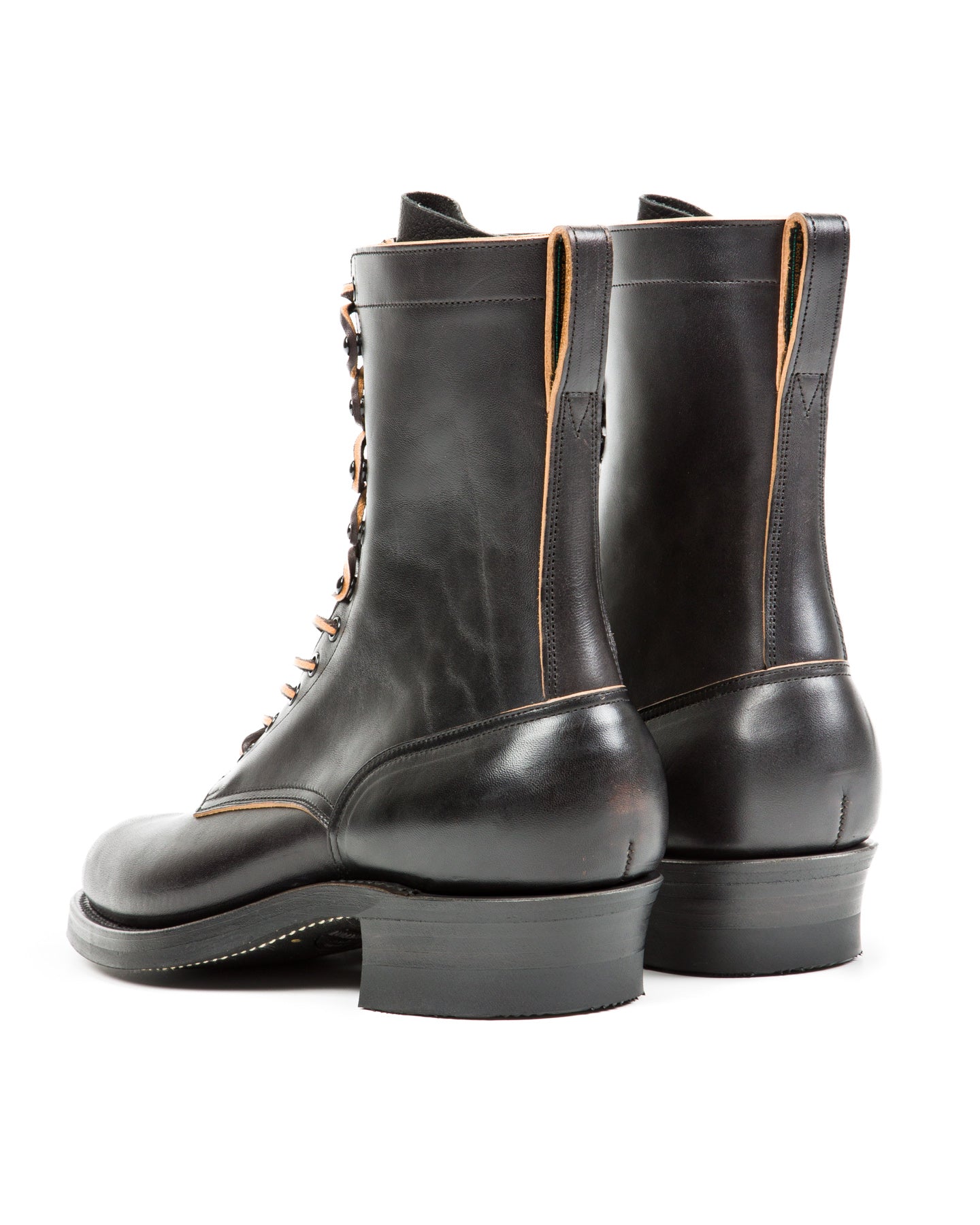 Rolling Dub Trio Griffin 8.5" Plain Toe Boots - Black Horsebutt - Standard & Strange