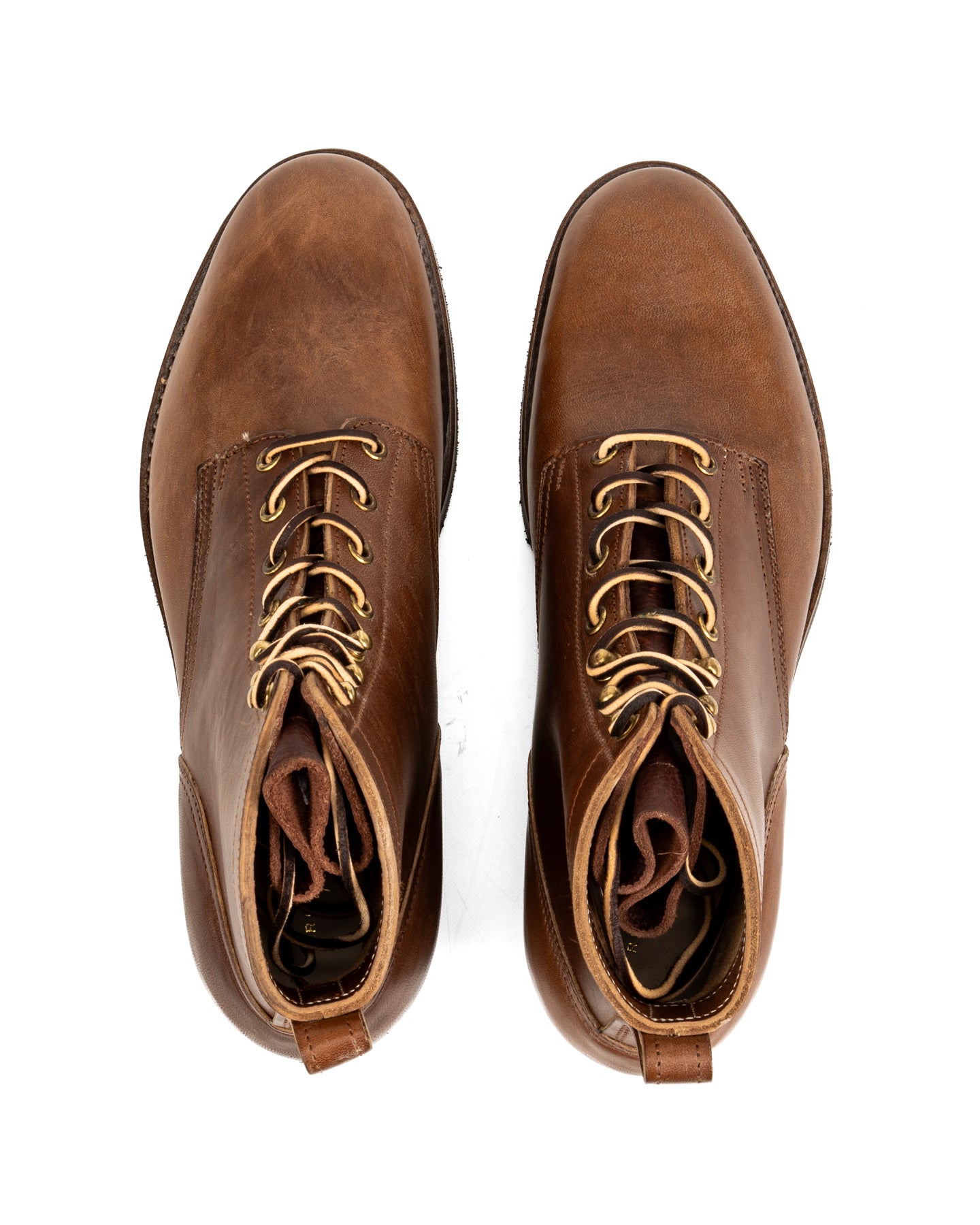Griffin Plain Toe Boots - Brown Horsebutt