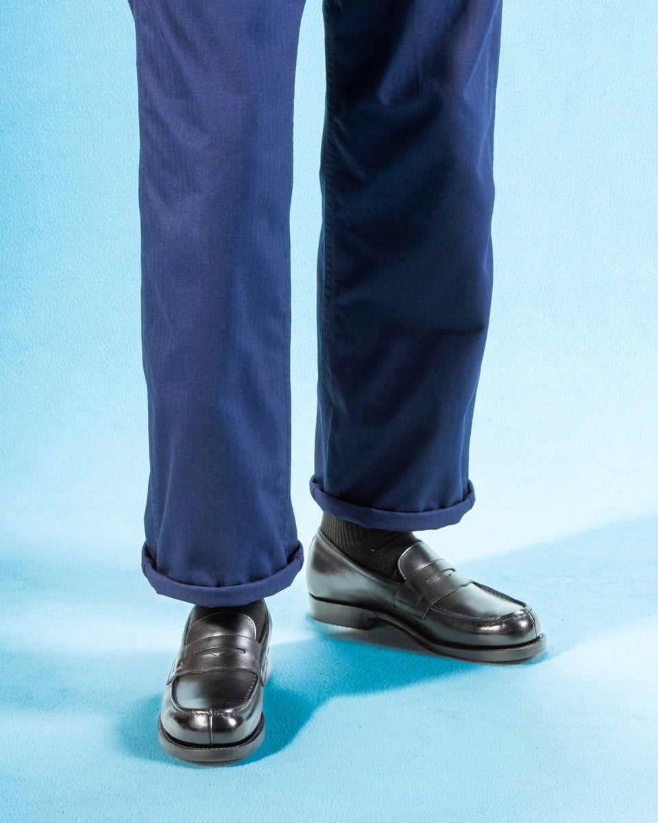 Rolling Dub Trio In'Ei Coin Loafers - Black Dutch Box Calf - Standard & Strange