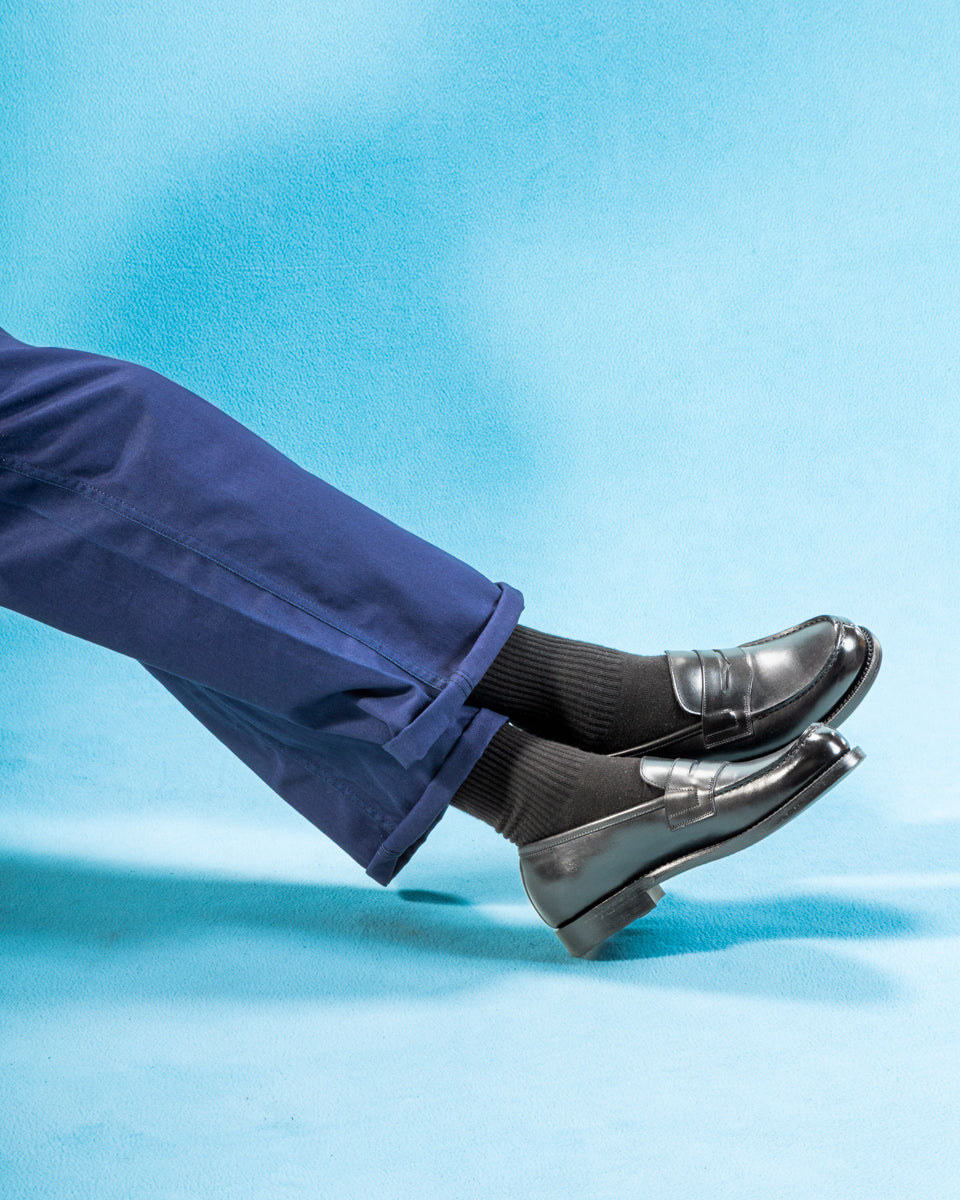 Rolling Dub Trio In'Ei Coin Loafers - Black Dutch Box Calf - Standard & Strange