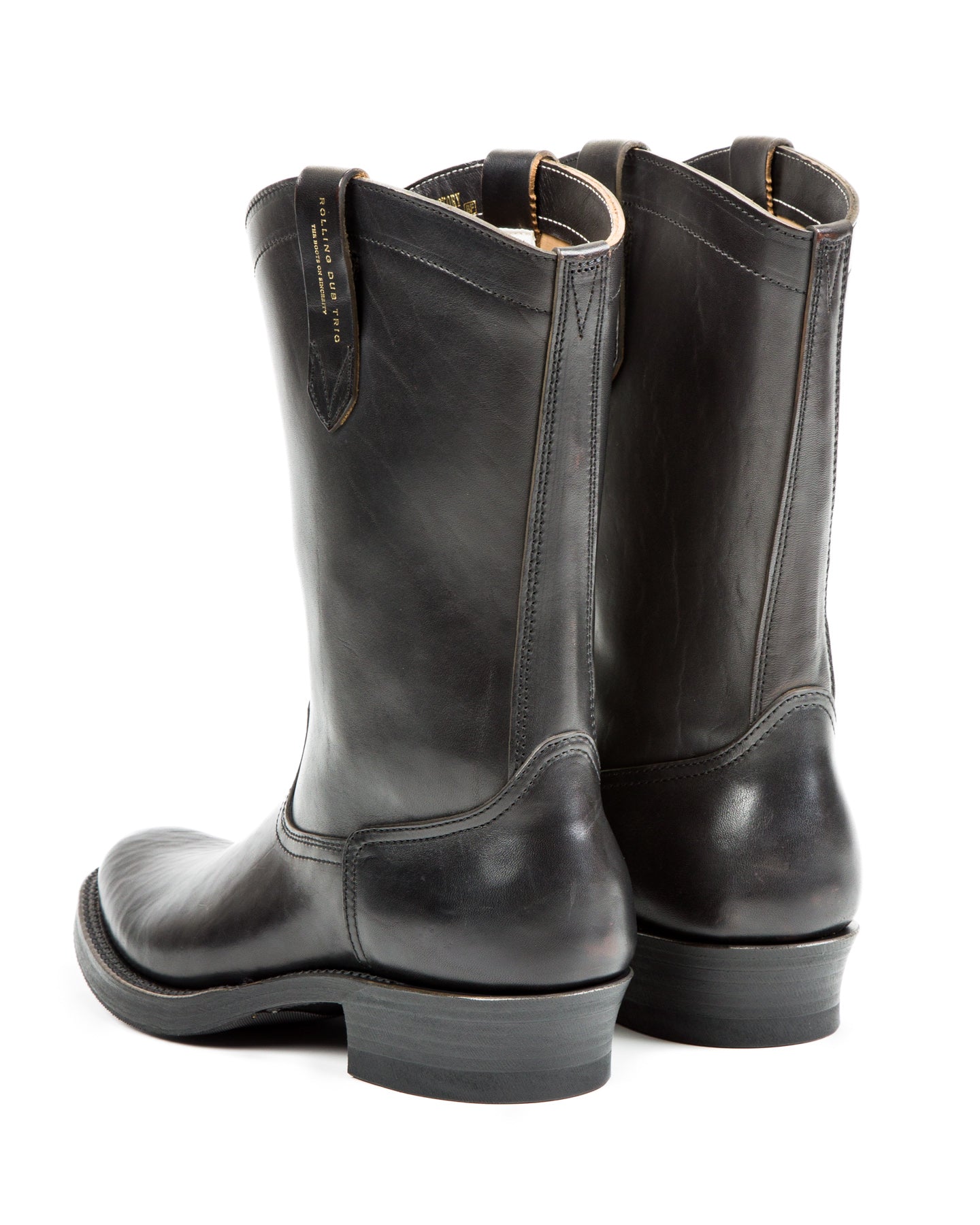 Rolling Dub Trio Loro Western Boot - Black Horsebutt - Standard & Strange