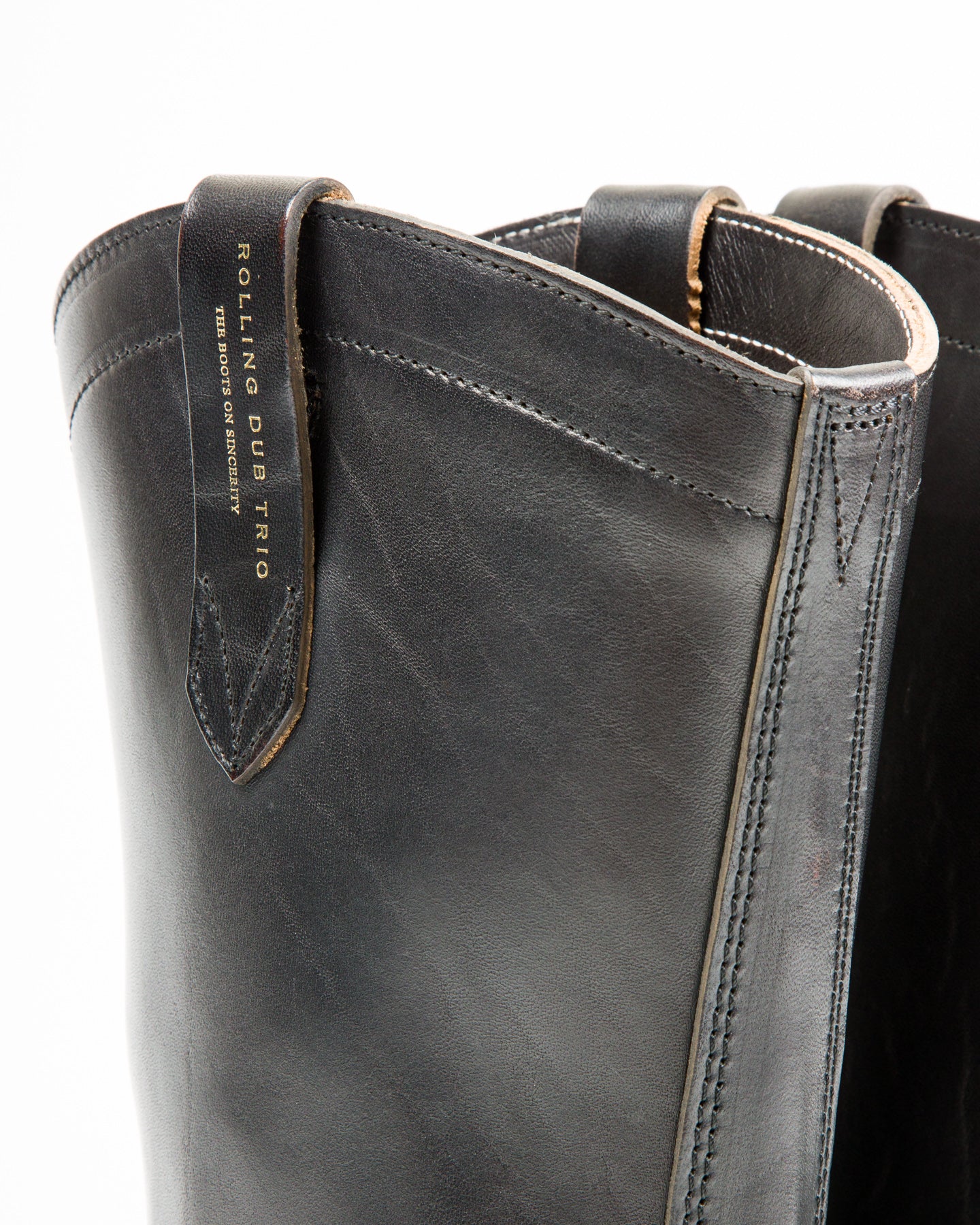 Rolling Dub Trio Loro Western Boot - Black Horsebutt - Standard & Strange