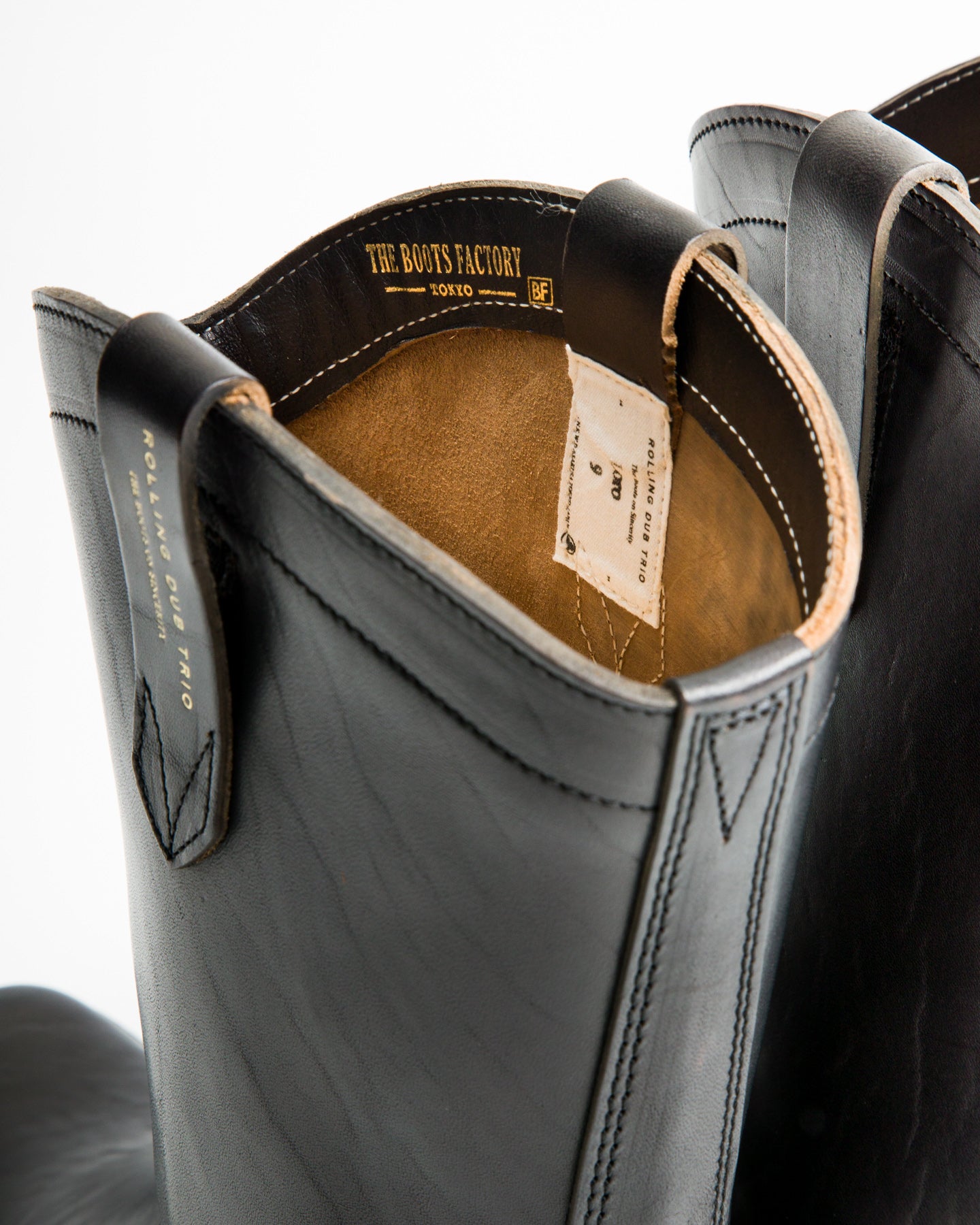 Rolling Dub Trio Loro Western Boot - Black Horsebutt - Standard & Strange