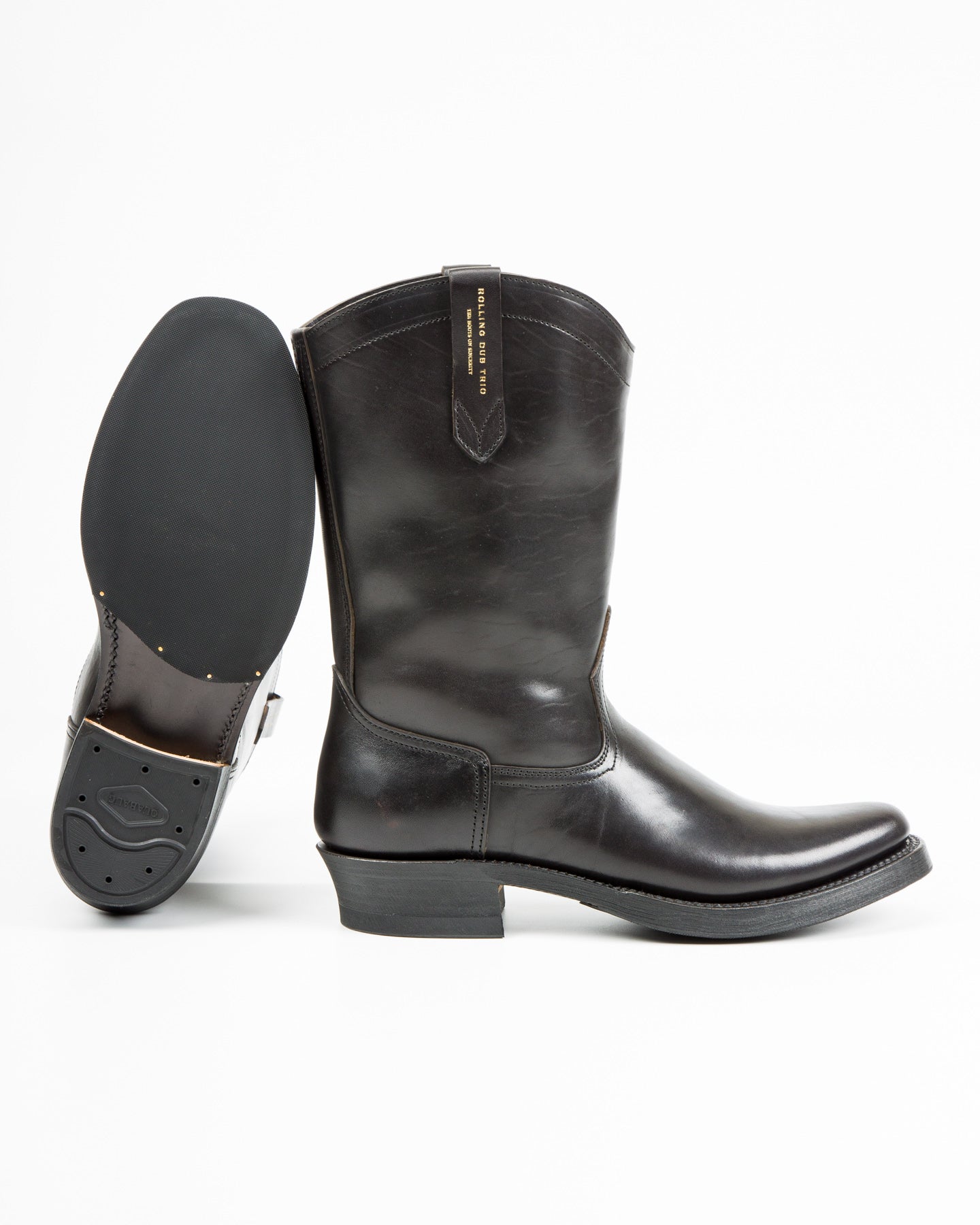 Rolling Dub Trio Loro Western Boot - Black Horsebutt - Standard & Strange