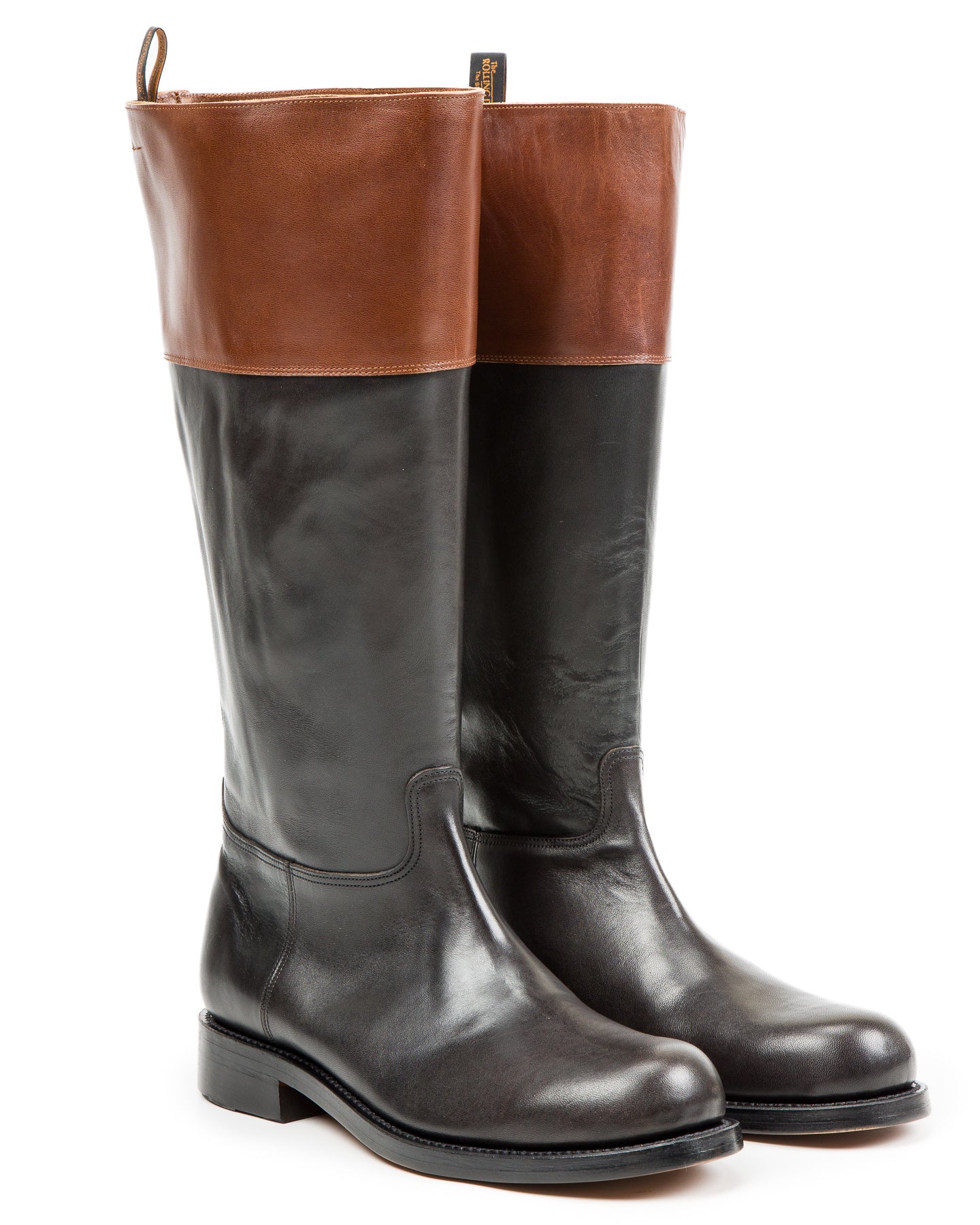 Rottweiler Riding Boots - Black & Brown Horsehide – Standard & Strange