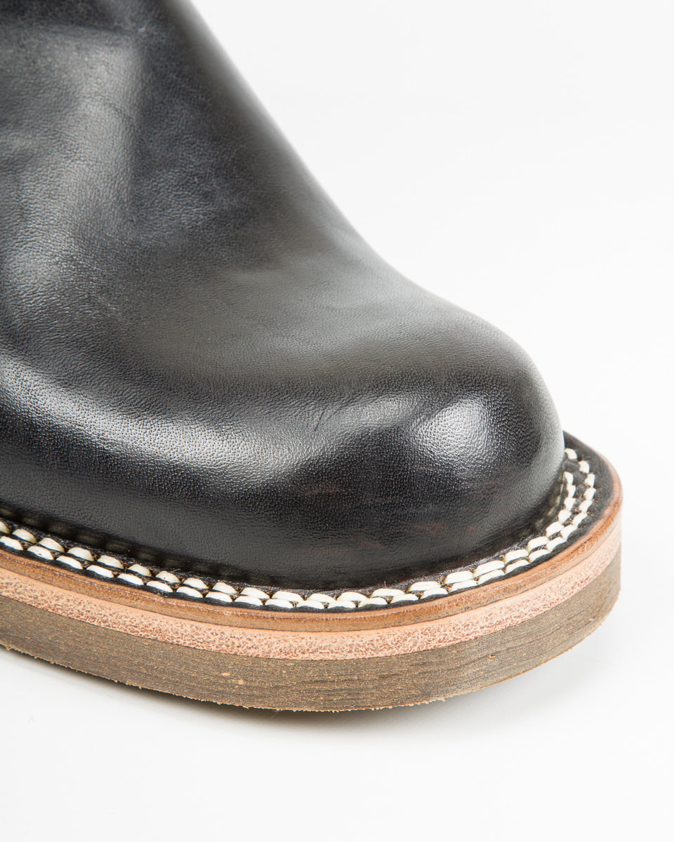 Rolling Dub Trio Roots Engineer Boots - Black Horsebutt - Standard & Strange