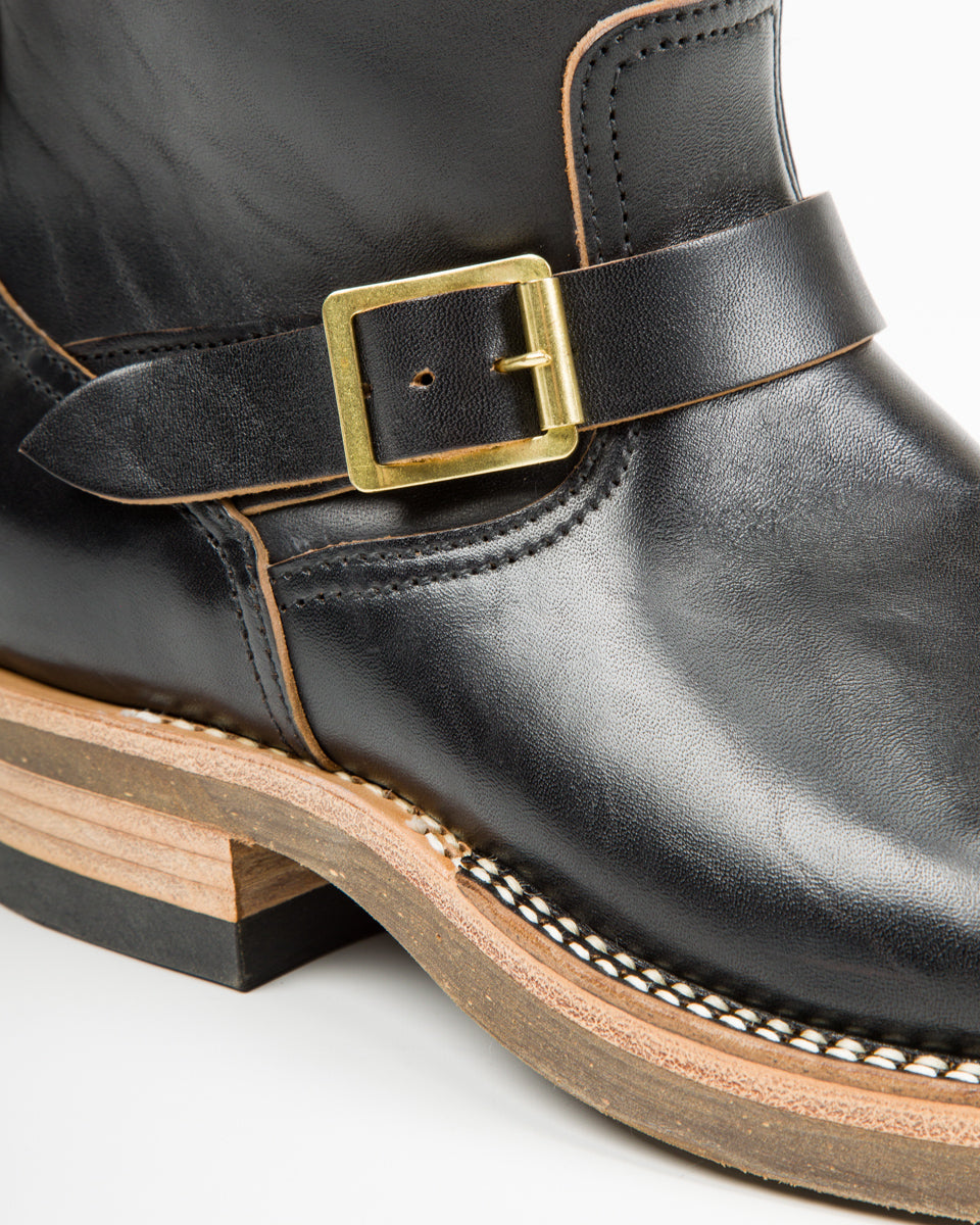 Rolling Dub Trio Roots Engineer Boots - Black Horsebutt - Standard & Strange