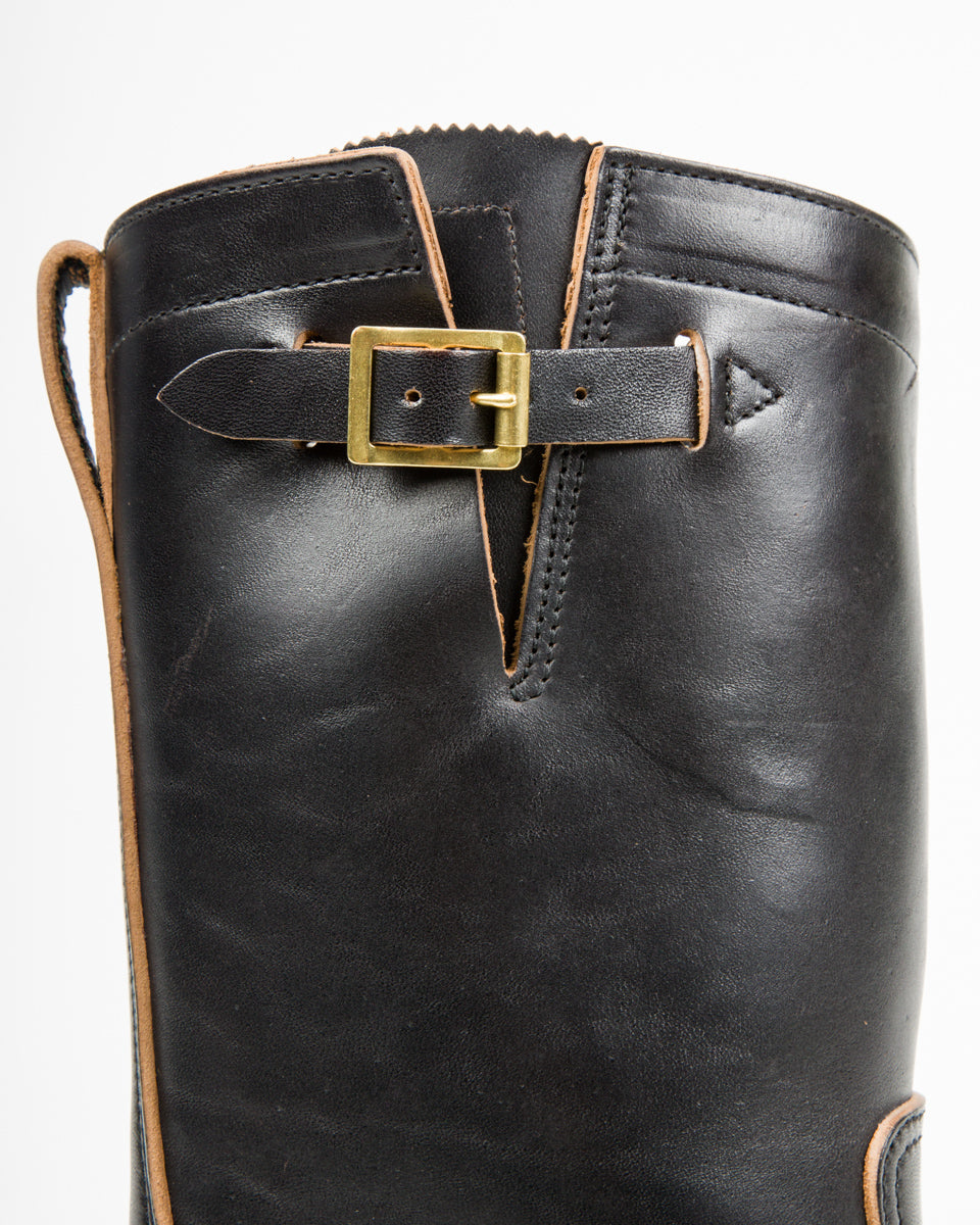 Rolling Dub Trio Roots Engineer Boots - Black Horsebutt - Standard & Strange