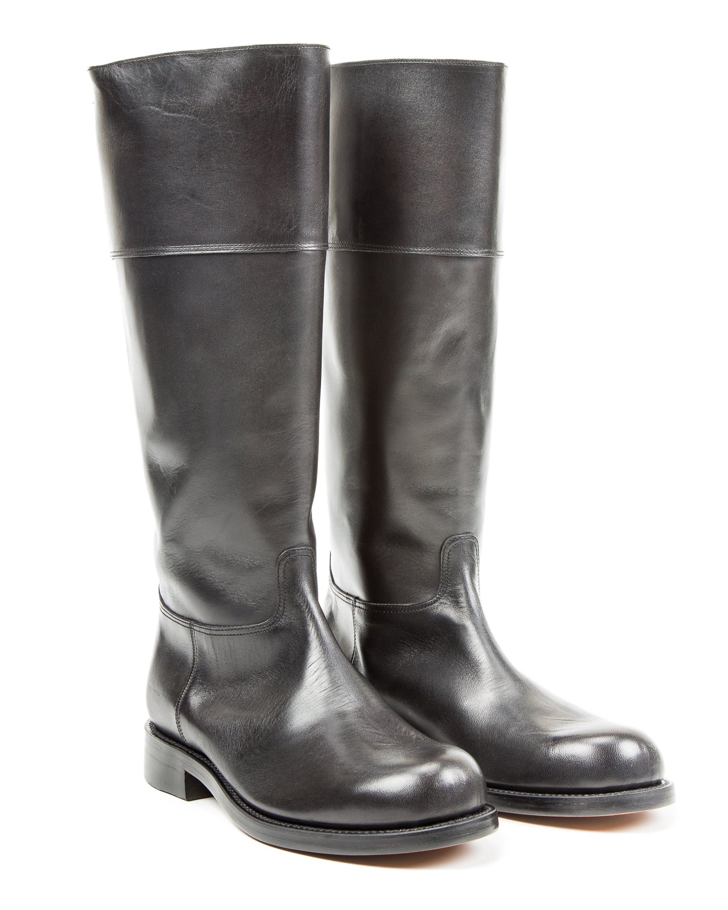 Rottweiler Riding Boots - All Black Horsehide – Standard & Strange
