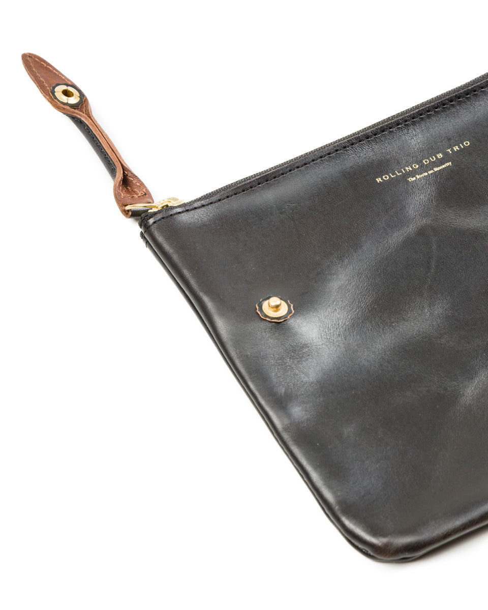 Rolling Dub Trio Square Zip + Snap Pouch - Black Horse Medium - Standard & Strange