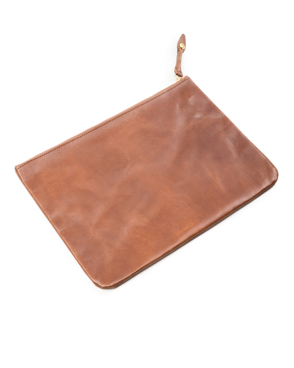 Rolling Dub Trio Square Zip + Snap Pouch - Brown Horse Large - Standard & Strange