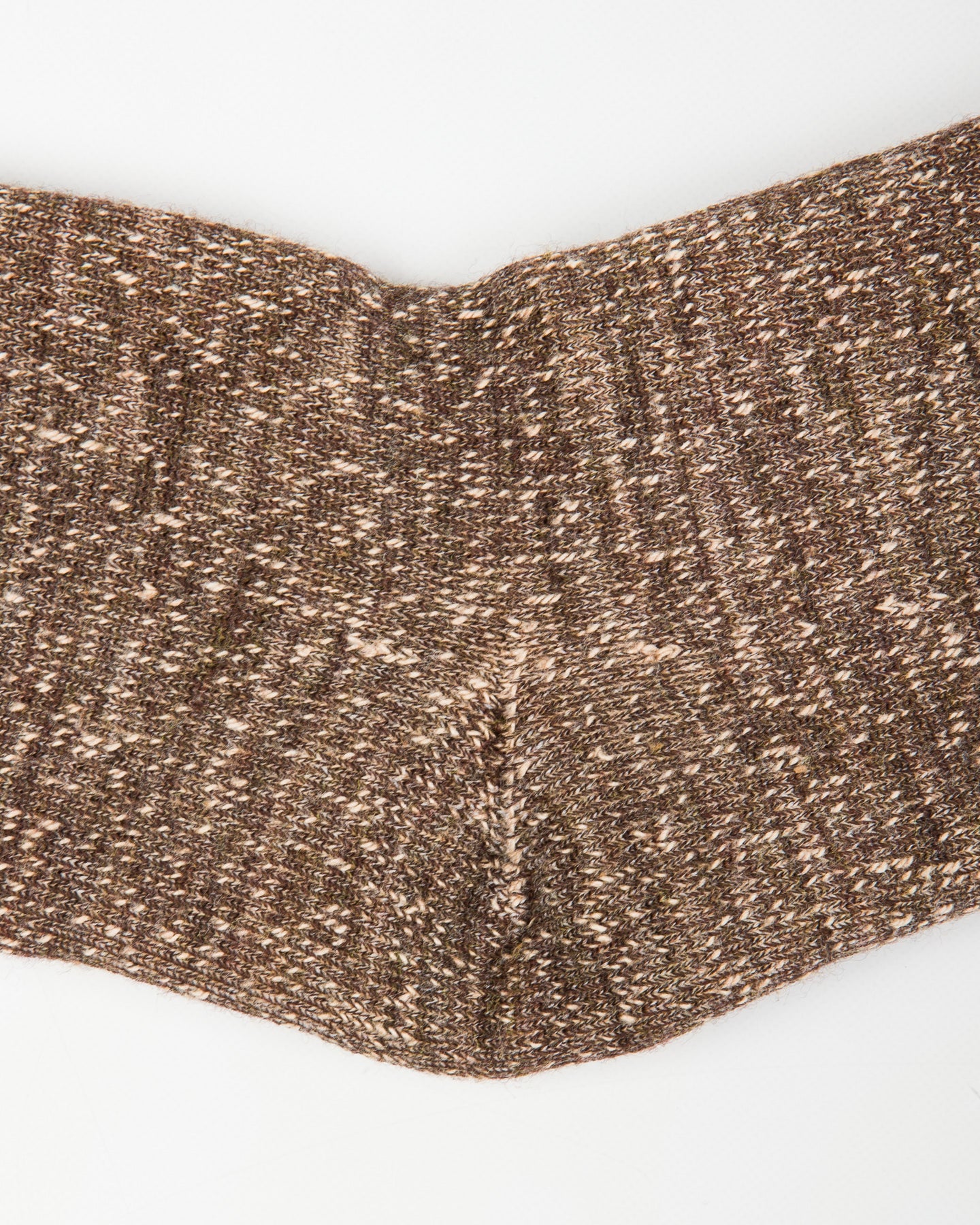 RoToTo Double Face Merino/Organic Cotton Socks - Dark Brown/Brown - Standard & Strange