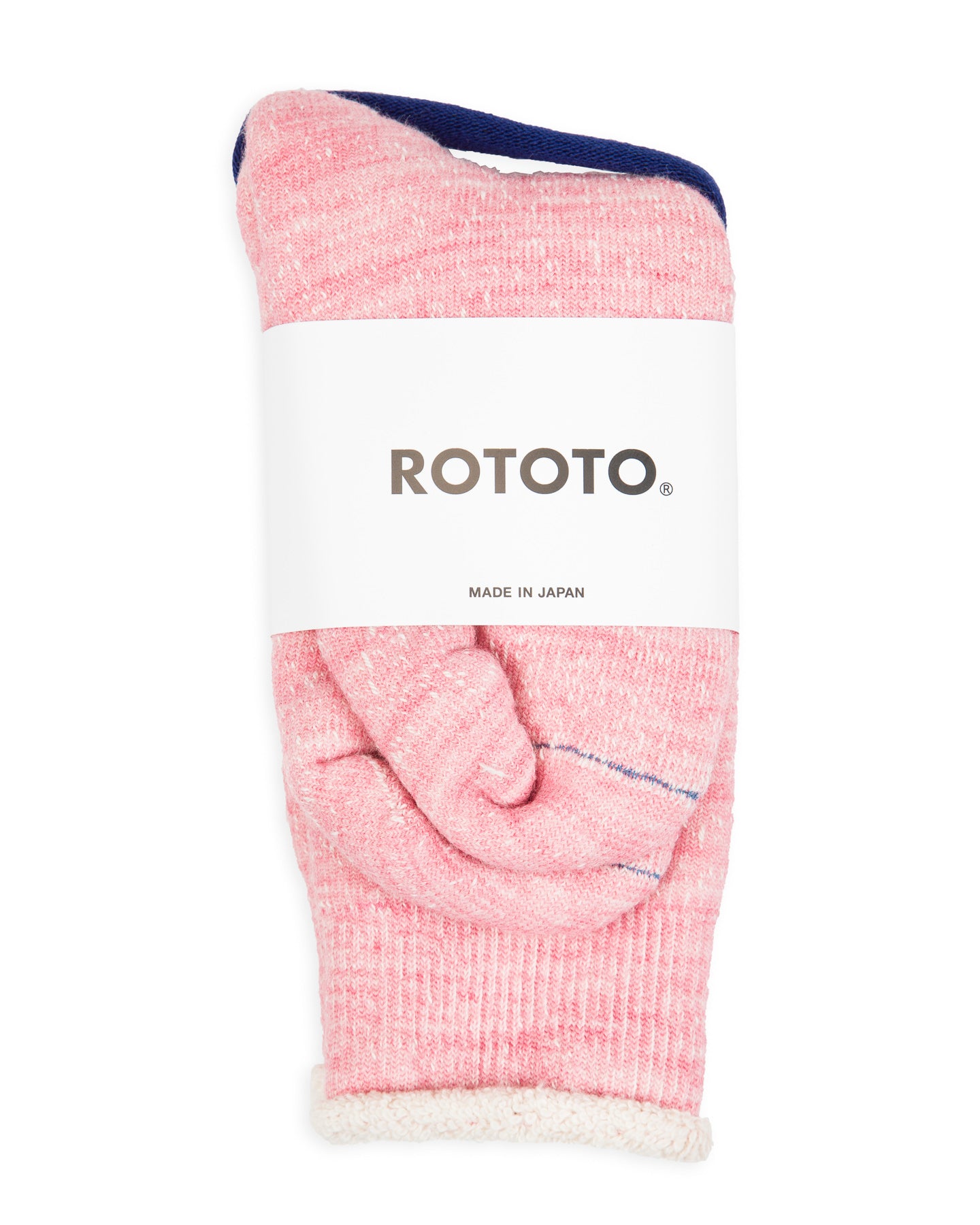 RoToTo Double Face Merino/Organic Cotton Socks - Pink - Standard & Strange