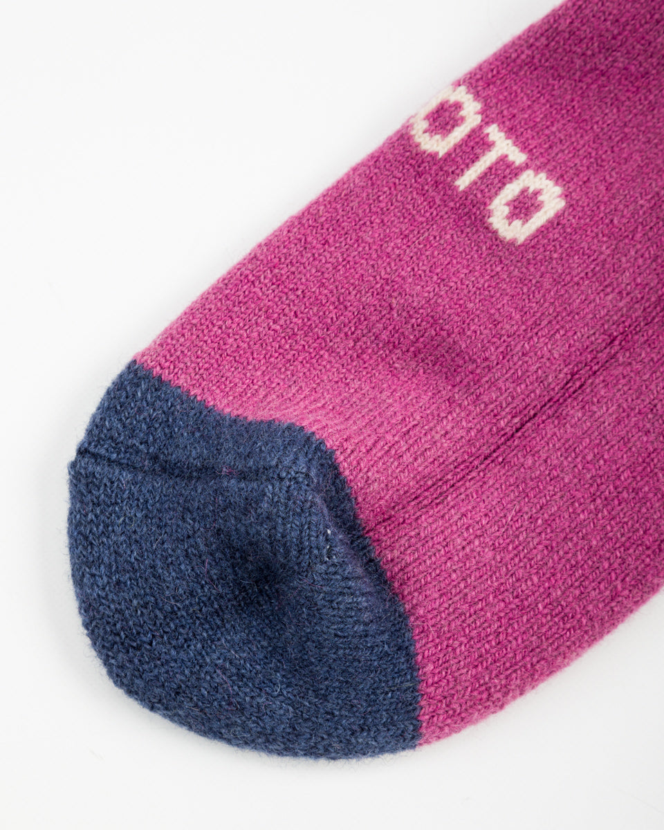 RoToTo Merino Lambswool High Socks - Grape - Standard & Strange