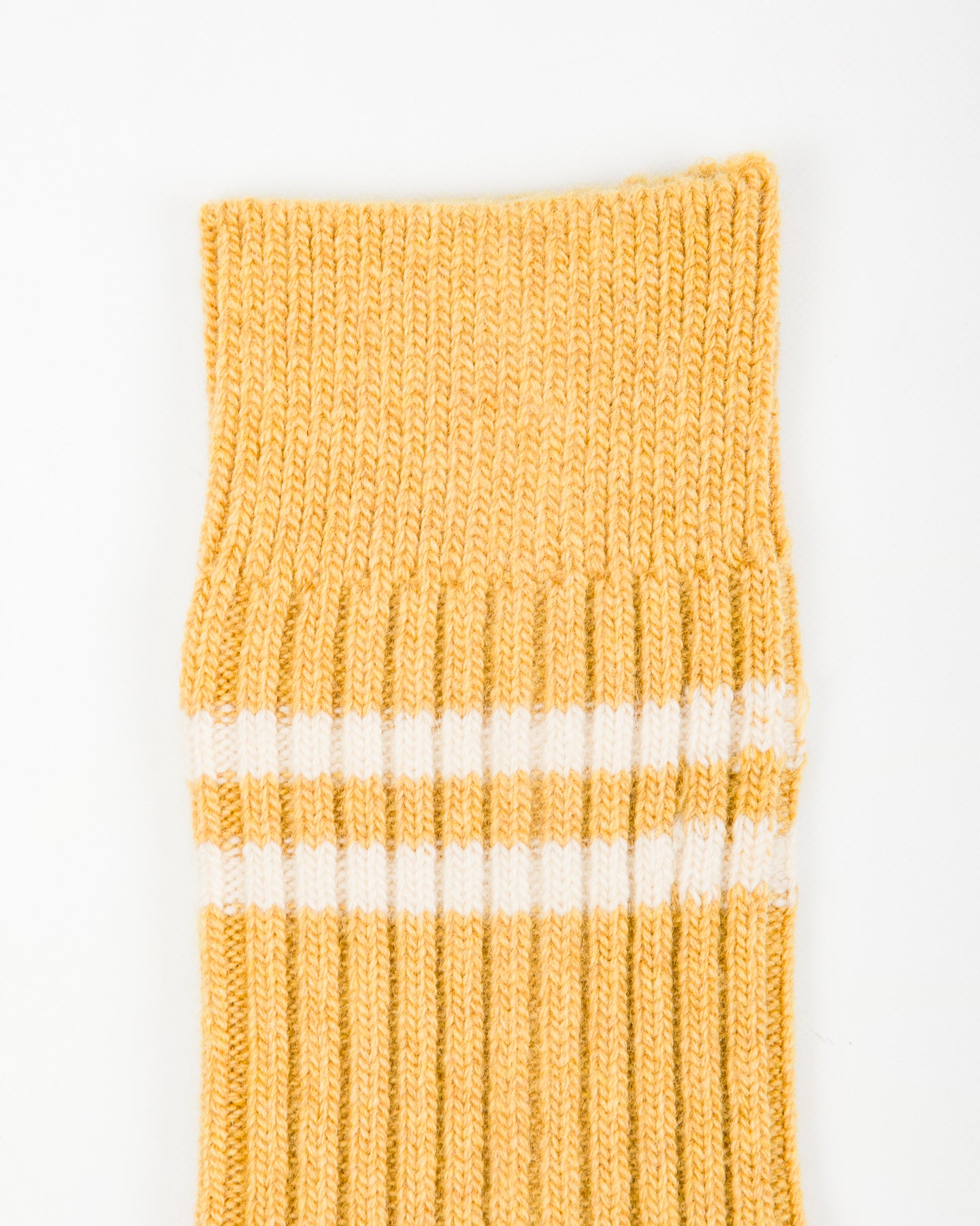 RoToTo Merino Lambswool Stripe Sock - Yellow - Standard & Strange