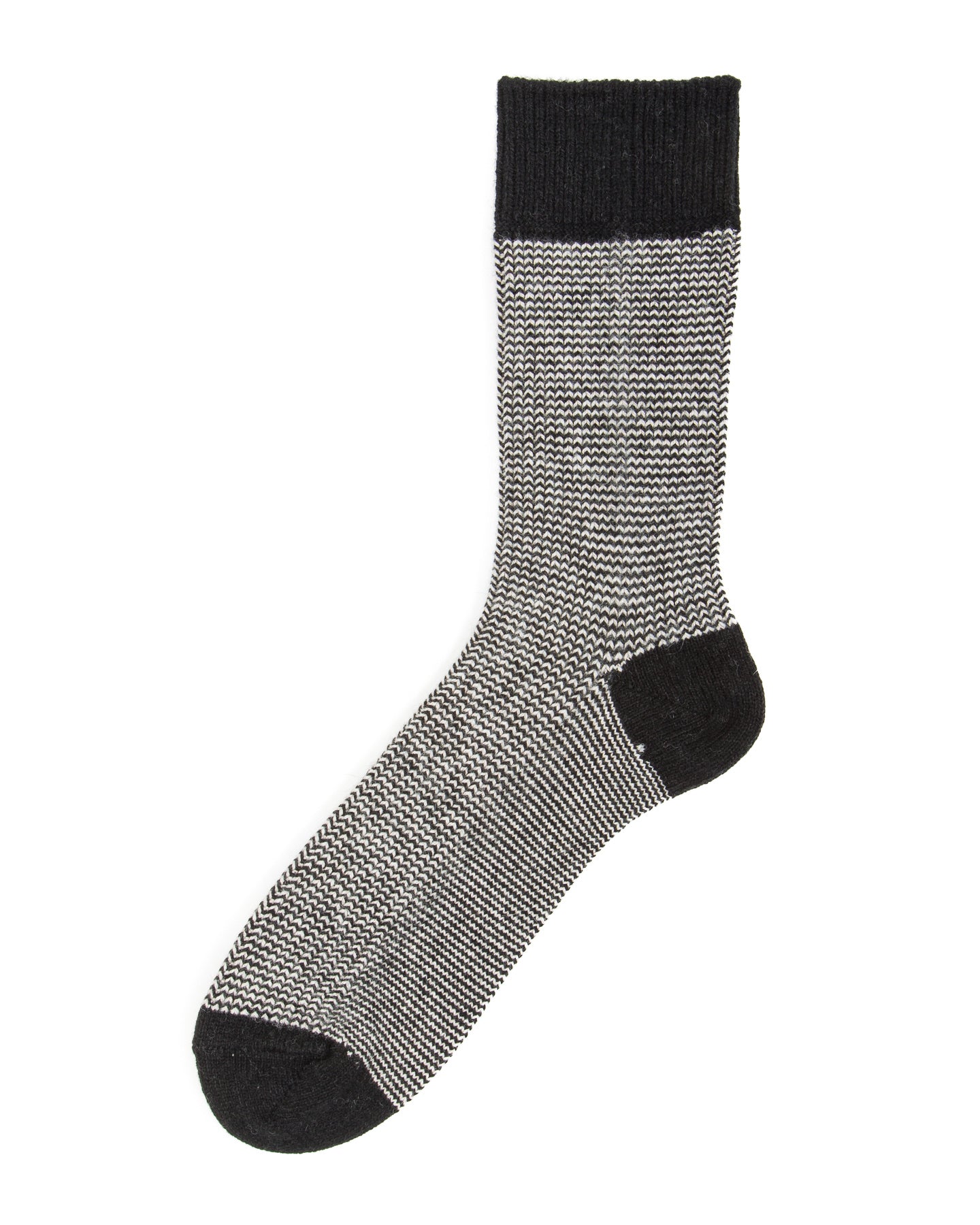 RoToTo Recycled Cotton/Wool Daily 3-pack Socks - Black/Gray - Standard & Strange