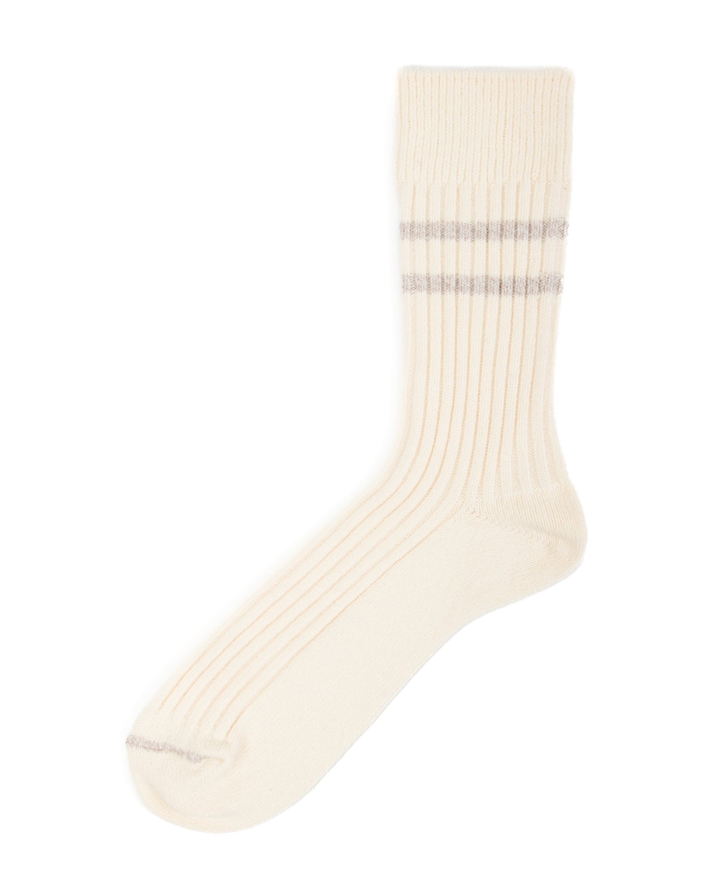 RoToTo Recycled Cotton/Wool Daily 3-pack Socks - Off White/Gray - Standard & Strange