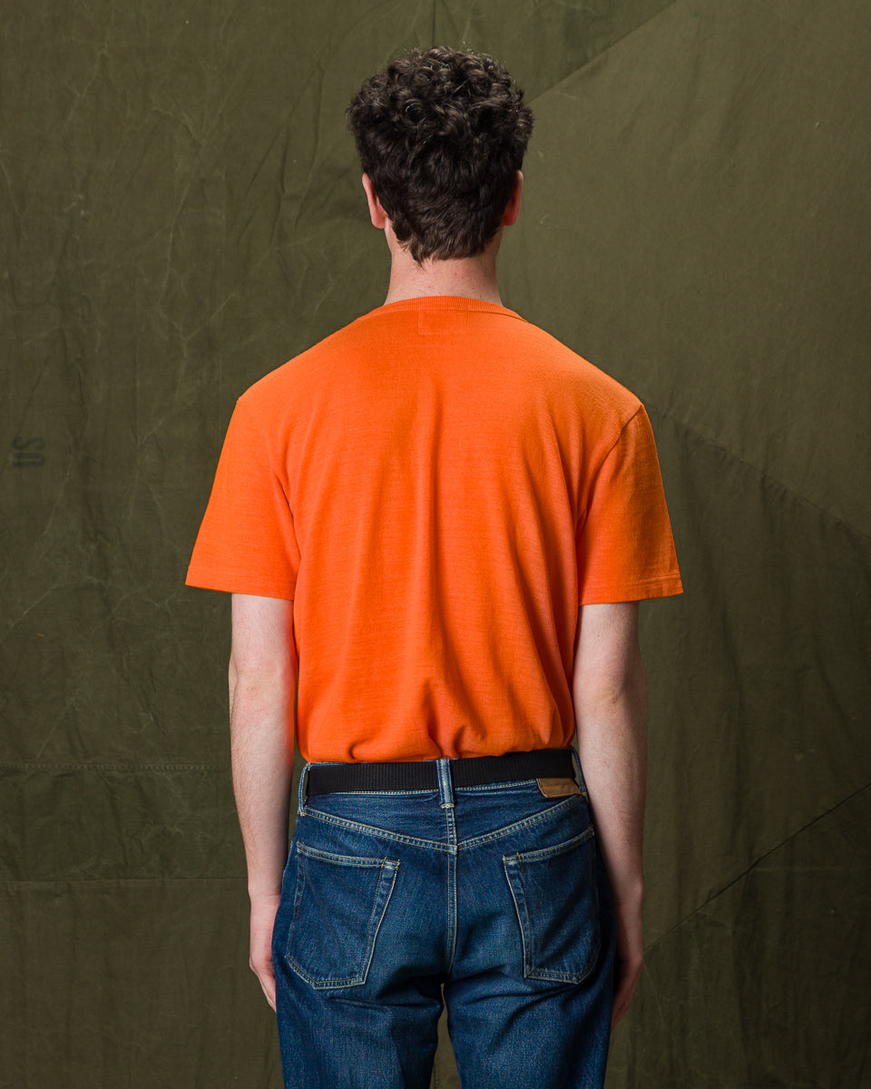 Standard & Strange Wakayama Special Loopwheel Tee - Satsuma Orange - Standard & Strange