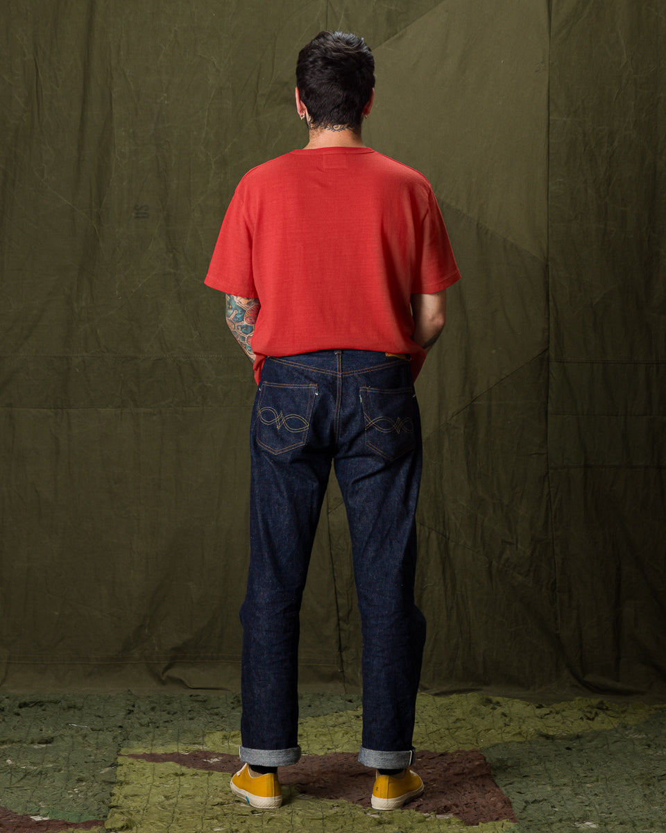Standard & Strange Wakayama Special Loopwheel Tee - Tomato Red - Standard & Strange