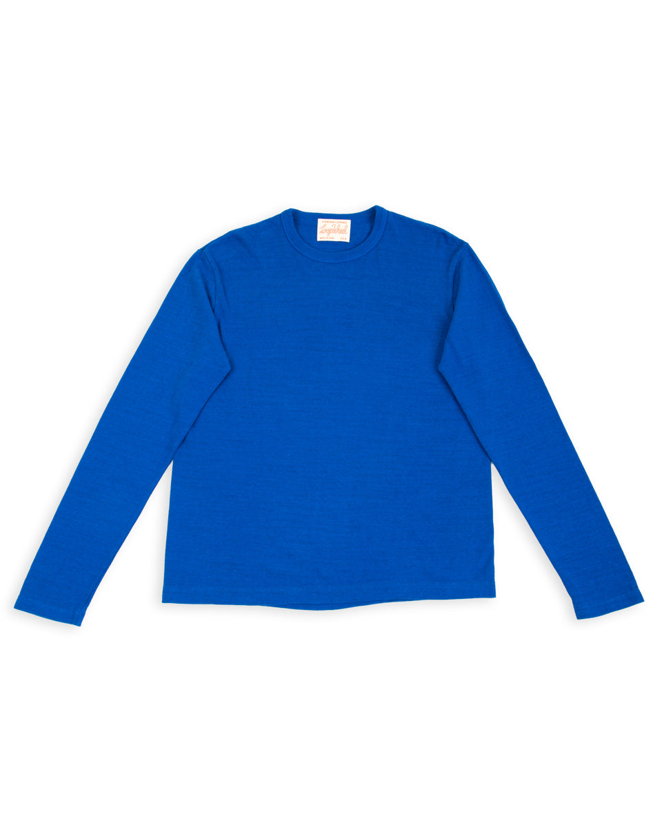 Standard & Strange Wakayama Special Loopwheel L/S Tee - Klein Blue - Standard & Strange