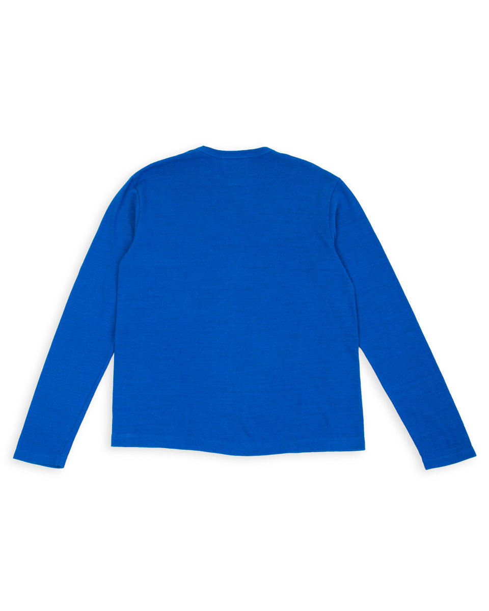 Standard & Strange Wakayama Special Loopwheel L/S Tee - Klein Blue - Standard & Strange