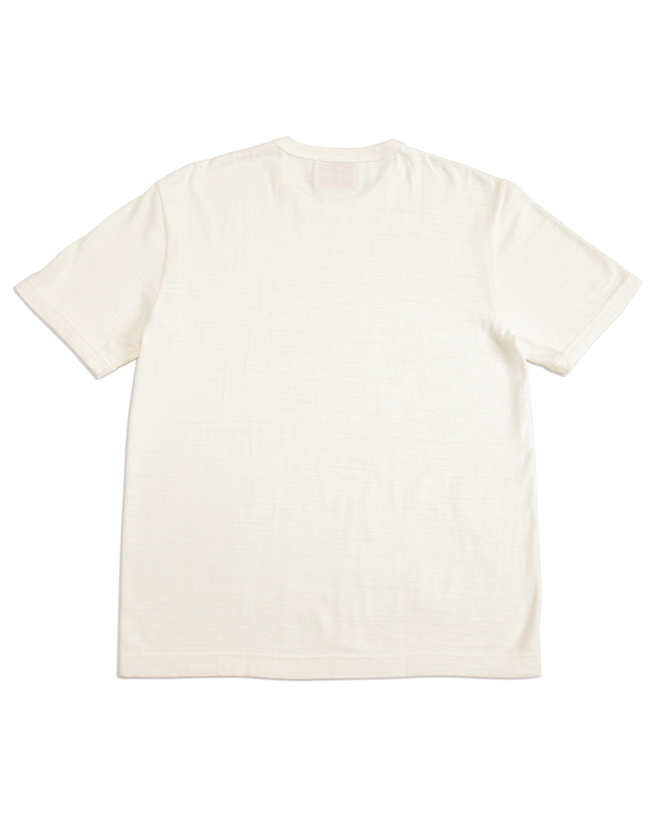 Standard & Strange Wakayama Special Loopwheel Tee - Cream - Standard & Strange