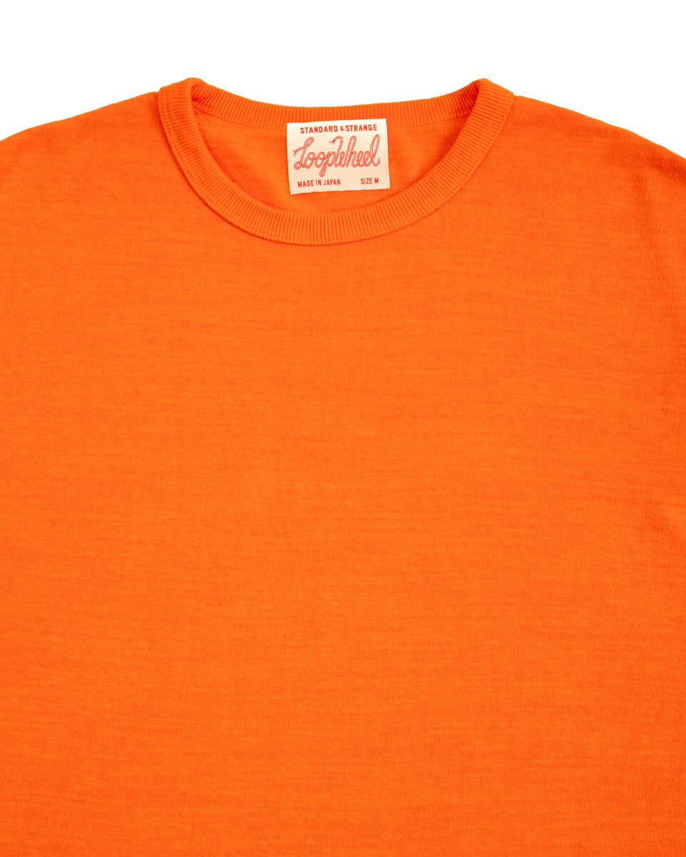 Standard & Strange Wakayama Special Loopwheel Tee - Satsuma Orange - Standard & Strange