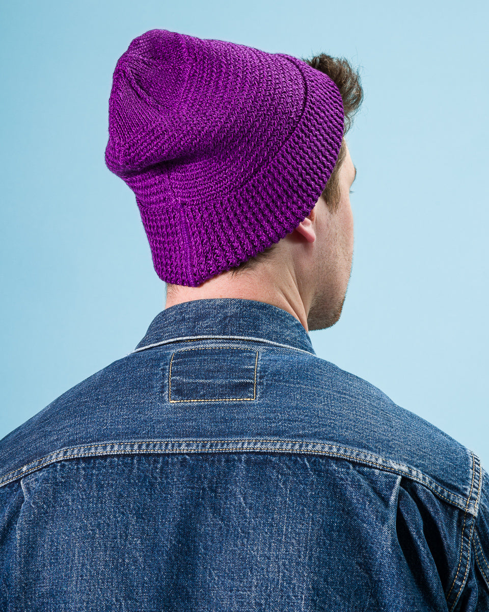 Standard & Strange Linen Watch Cap - Purple - Standard & Strange