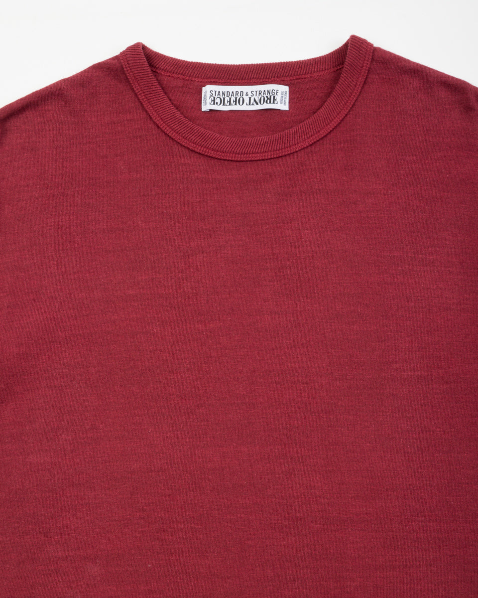 Standard & Strange Wakayama Special Loopwheel Tee - Azuki - Standard & Strange