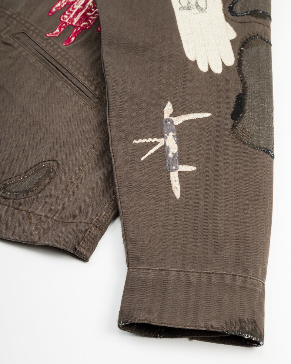 Samuel Zelig Antique Zip Jacket - Black - Standard & Strange