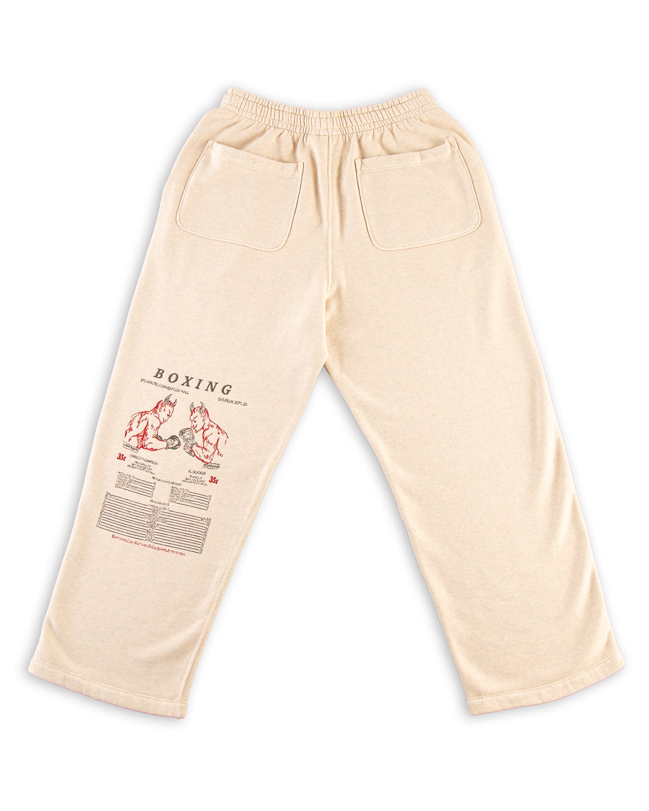 Samuel Zelig Boxing Sweatpant - Oatmeal Grey - Standard & Strange