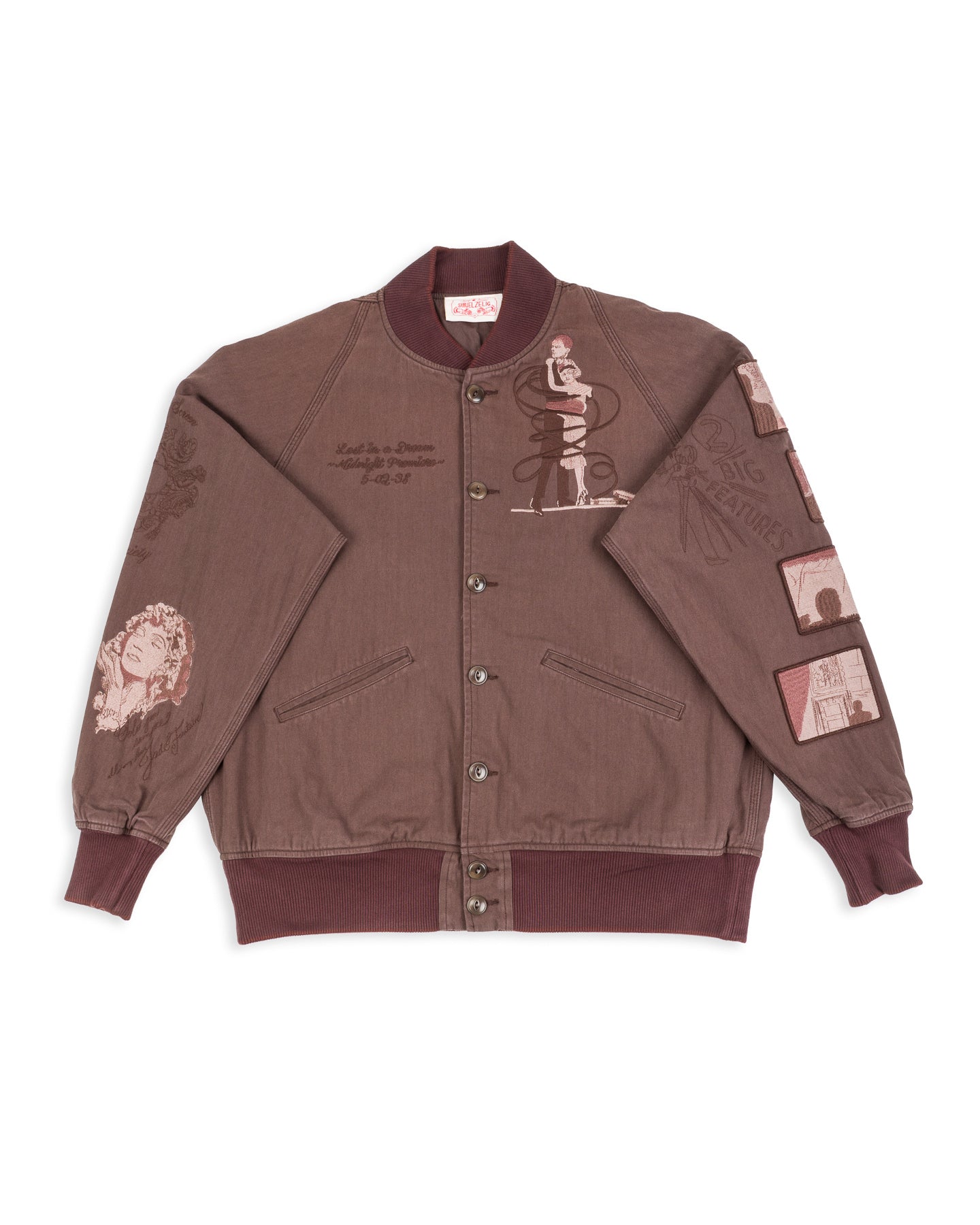 BELVET Faded MA-1 Bomber Jacket ブラウン M Men's MA-1 Flight Bomber Brown Leather Jacket - Jackets Masters