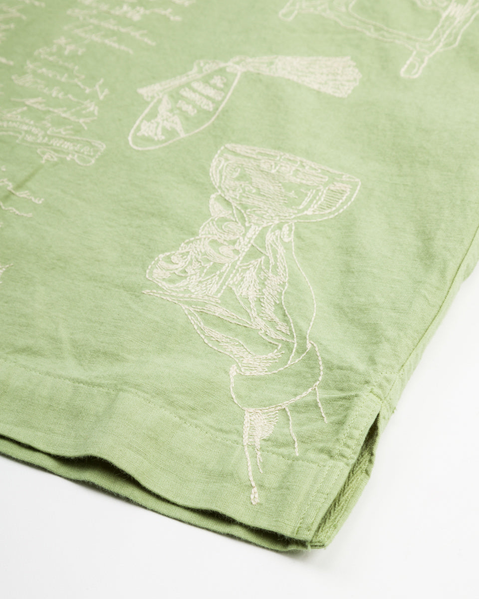 Samuel Zelig Hotel Camp Shirt - Mint Green - Standard & Strange