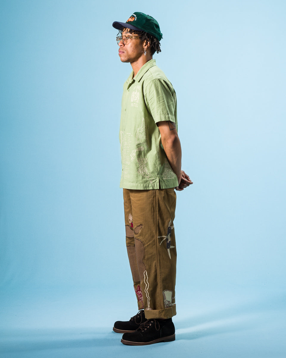 Samuel Zelig Hotel Camp Shirt - Mint Green - Standard & Strange