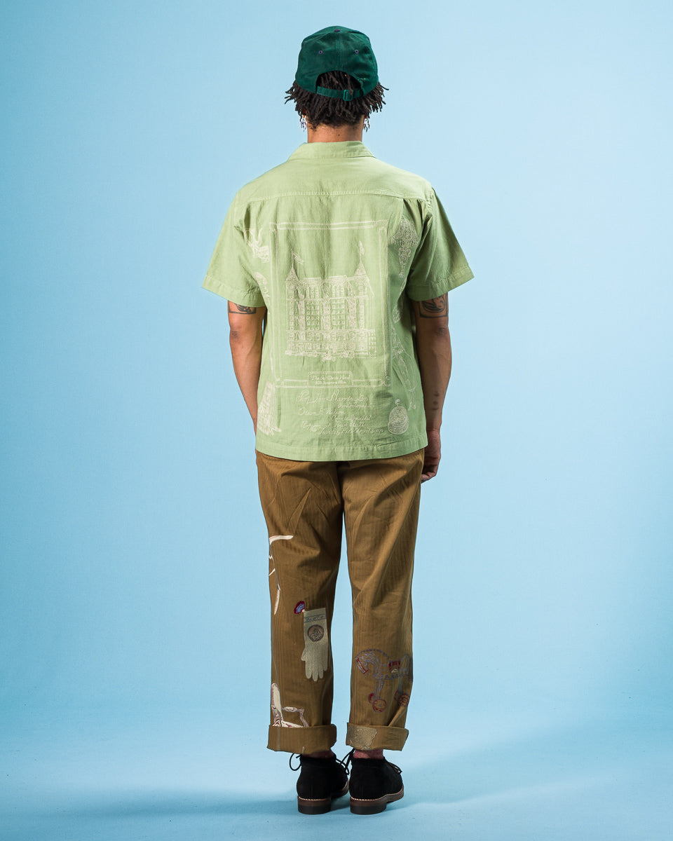 Samuel Zelig Hotel Camp Shirt - Mint Green - Standard & Strange