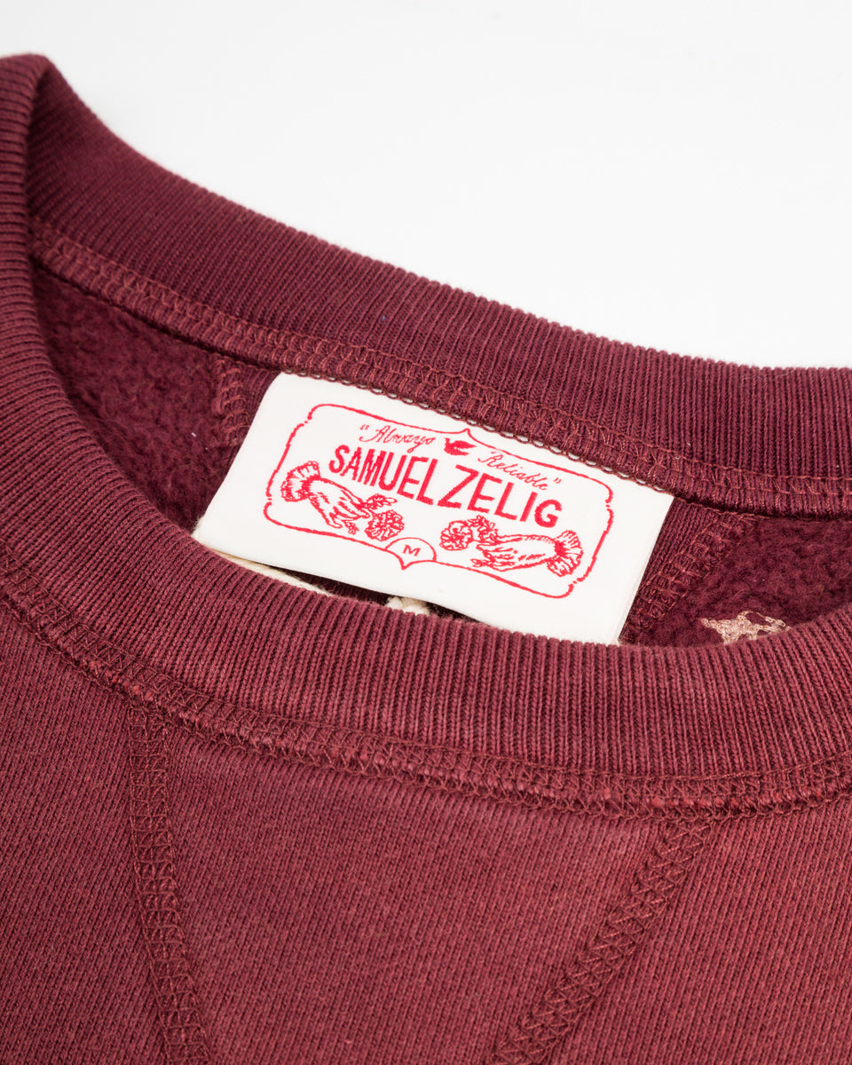 Samuel Zelig Hotel Crewneck - Burgundy - Standard & Strange