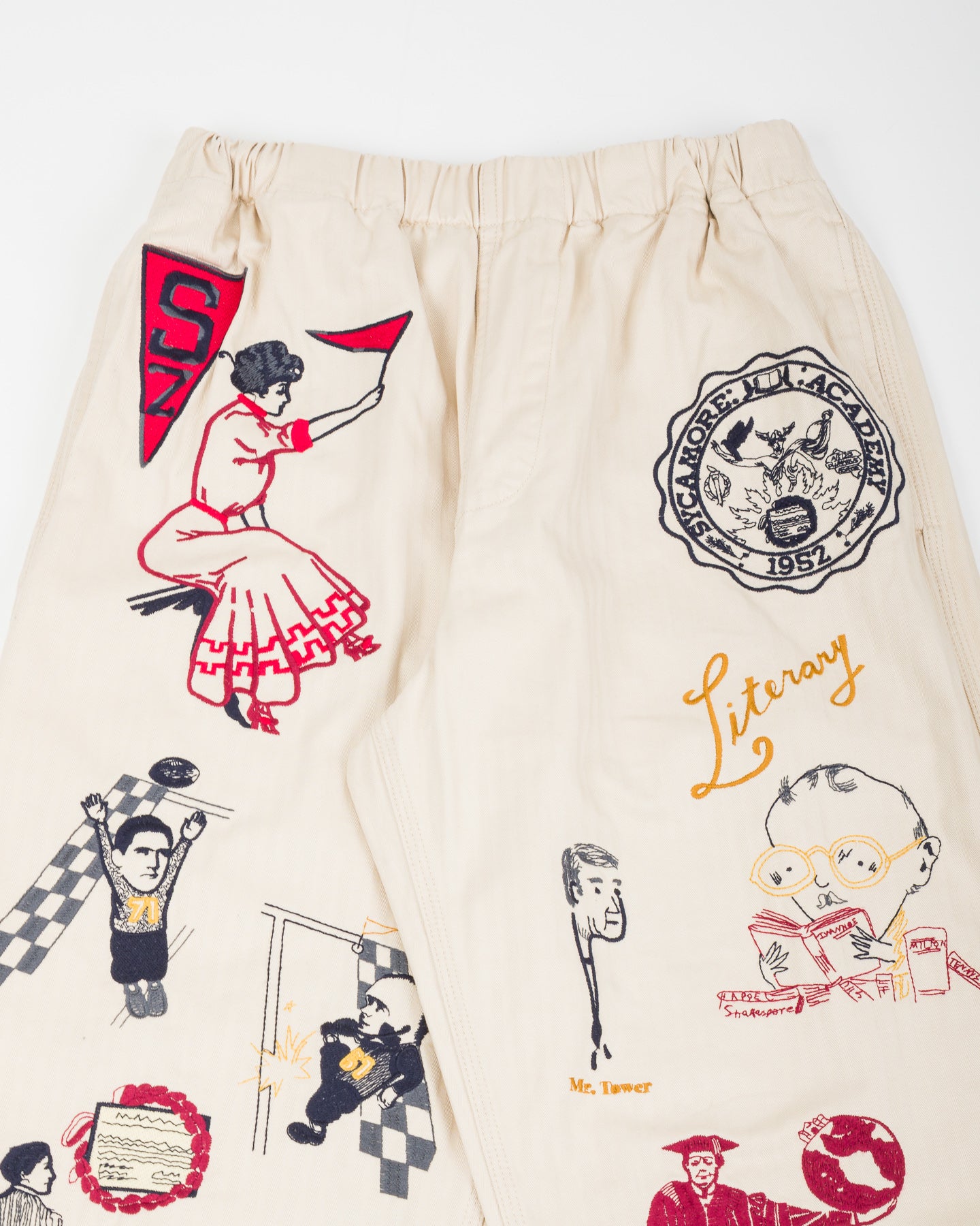 Samuel Zelig Varsity Pant - Ecru - Standard & Strange