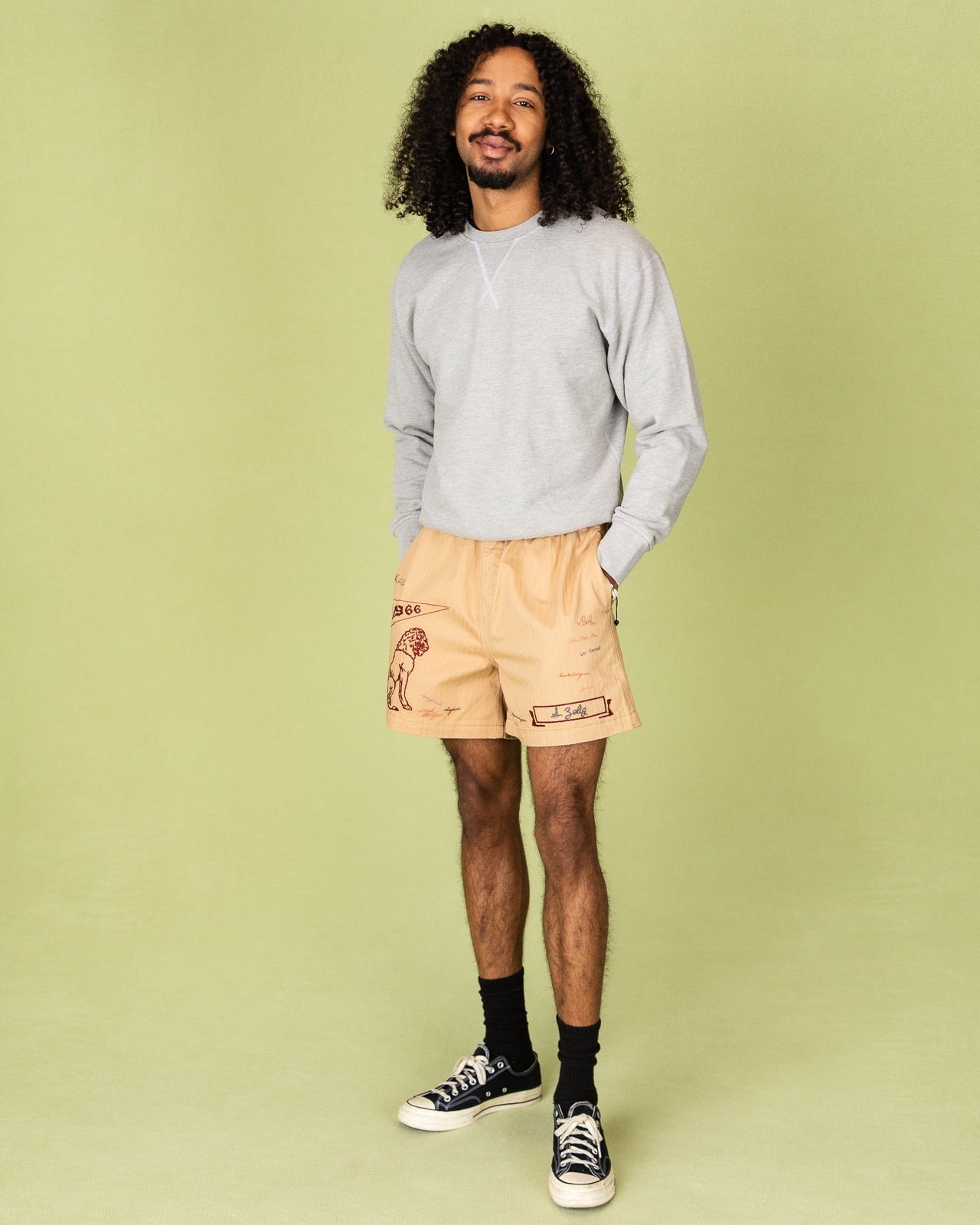Samuel Zelig Yearbook Short - Khaki - Standard & Strange