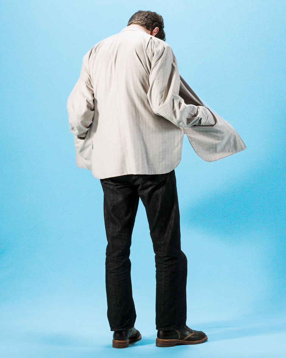 Senui Cover Shirt - Grey Beige Poplin - Standard & Strange