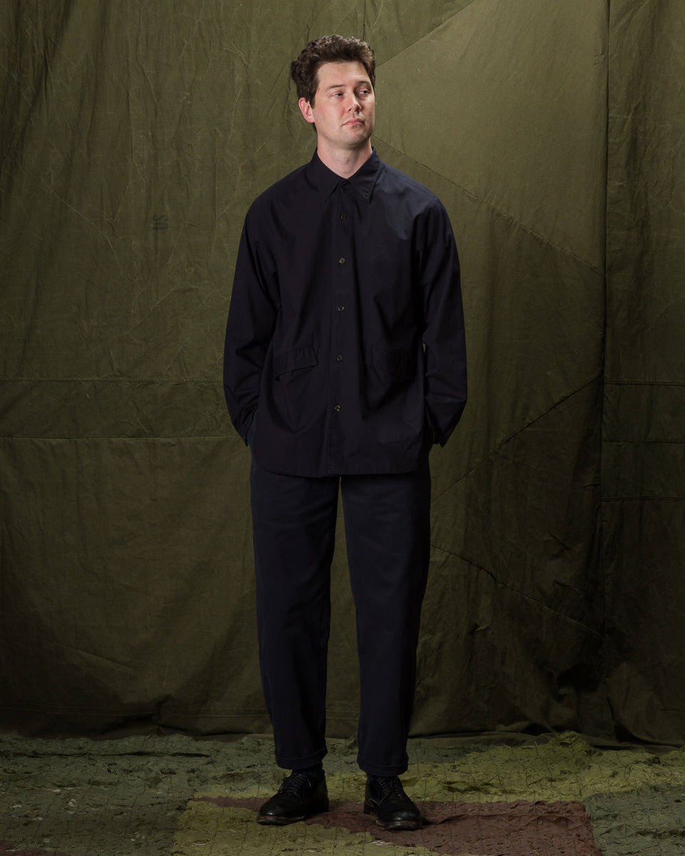 Senui Cover Shirt - Navy Seaisland Cotton - Standard & Strange