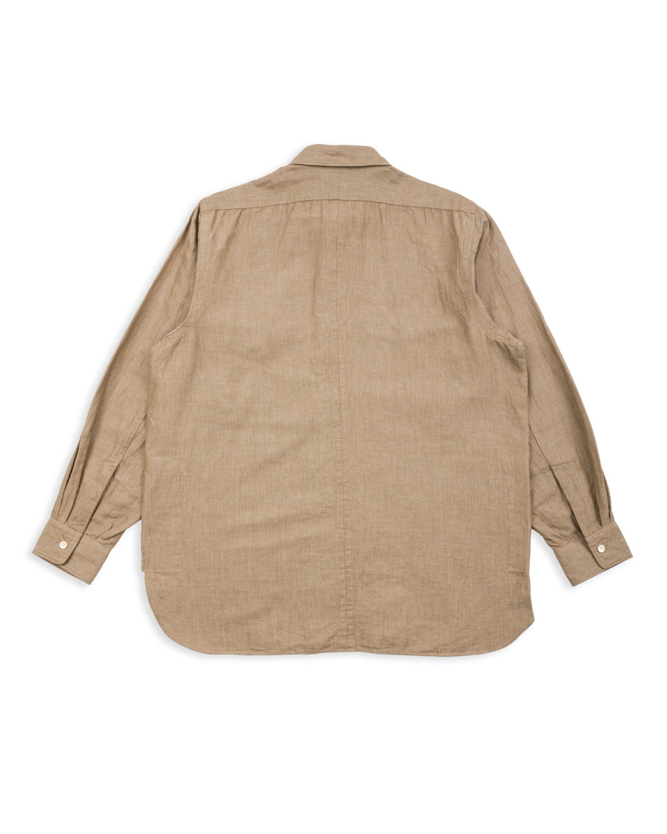 Senui Inside Pockets Shirt - Russet Italian Mixed Woven Cloth - Standard & Strange