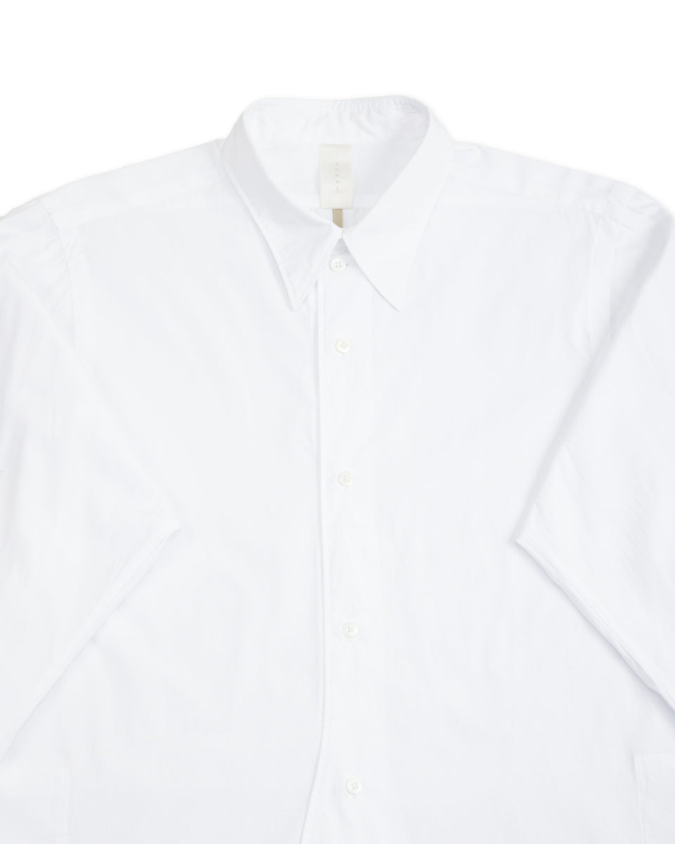 Senui Inside Pockets Shirt - White Broad - Standard & Strange